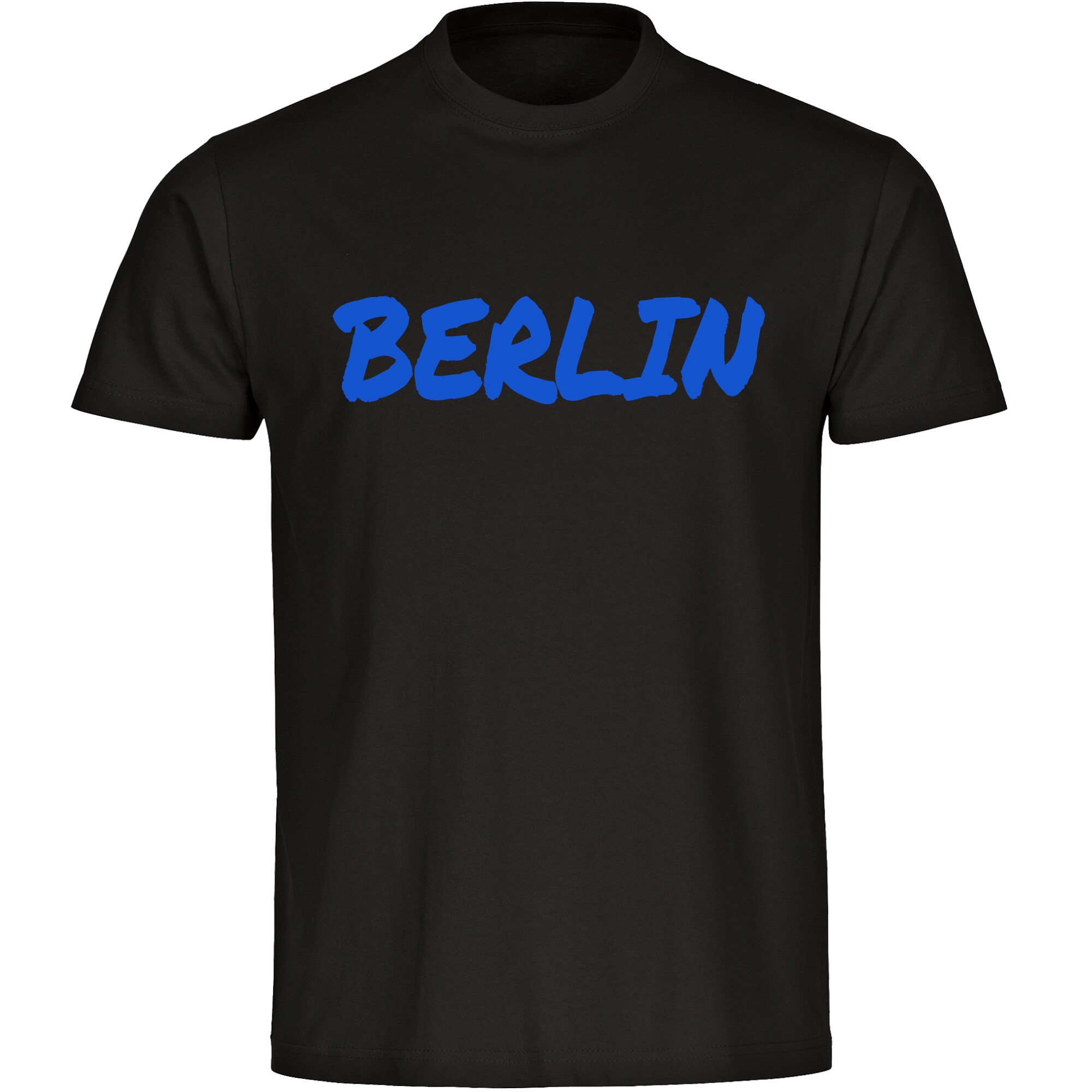 multifanshop Herren T-Shirt - Berlin blau - Textmarker - Druck blau - M&auml;nner 
