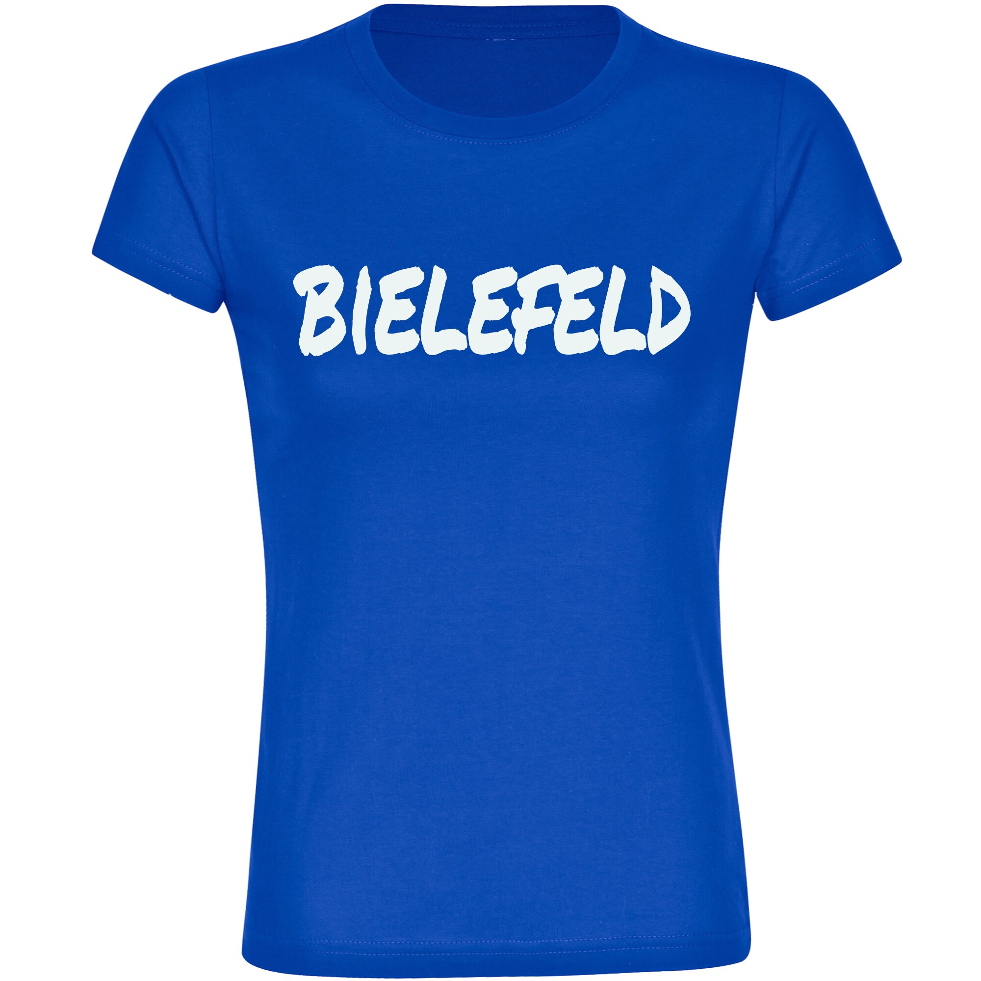 multifanshop Damen T-Shirt - Bielefeld - Textmarker - Druck wei&szlig; - Frauen 