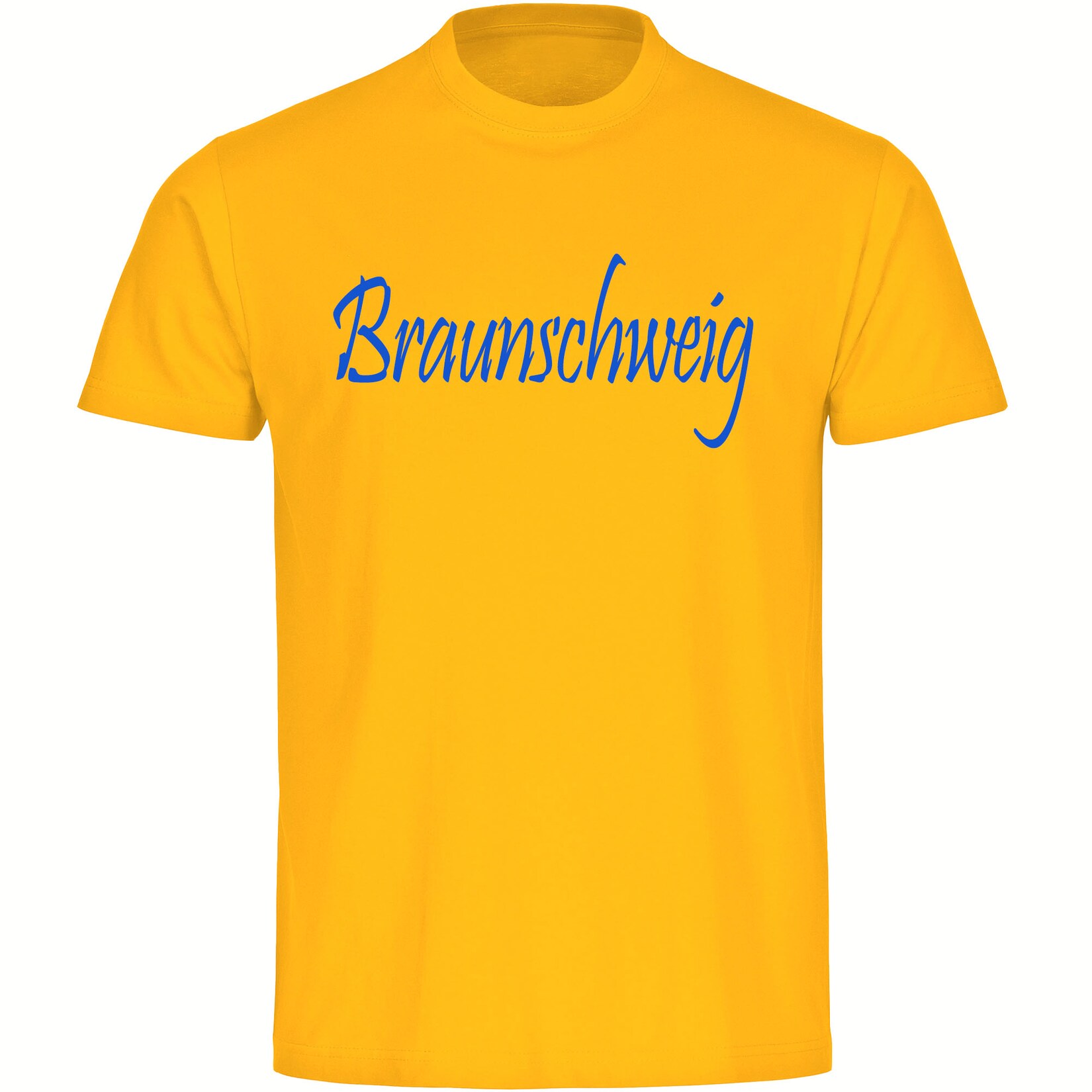 Kinder T-Shirt - Braunschweig - Schriftzug - Druck blau - Kind