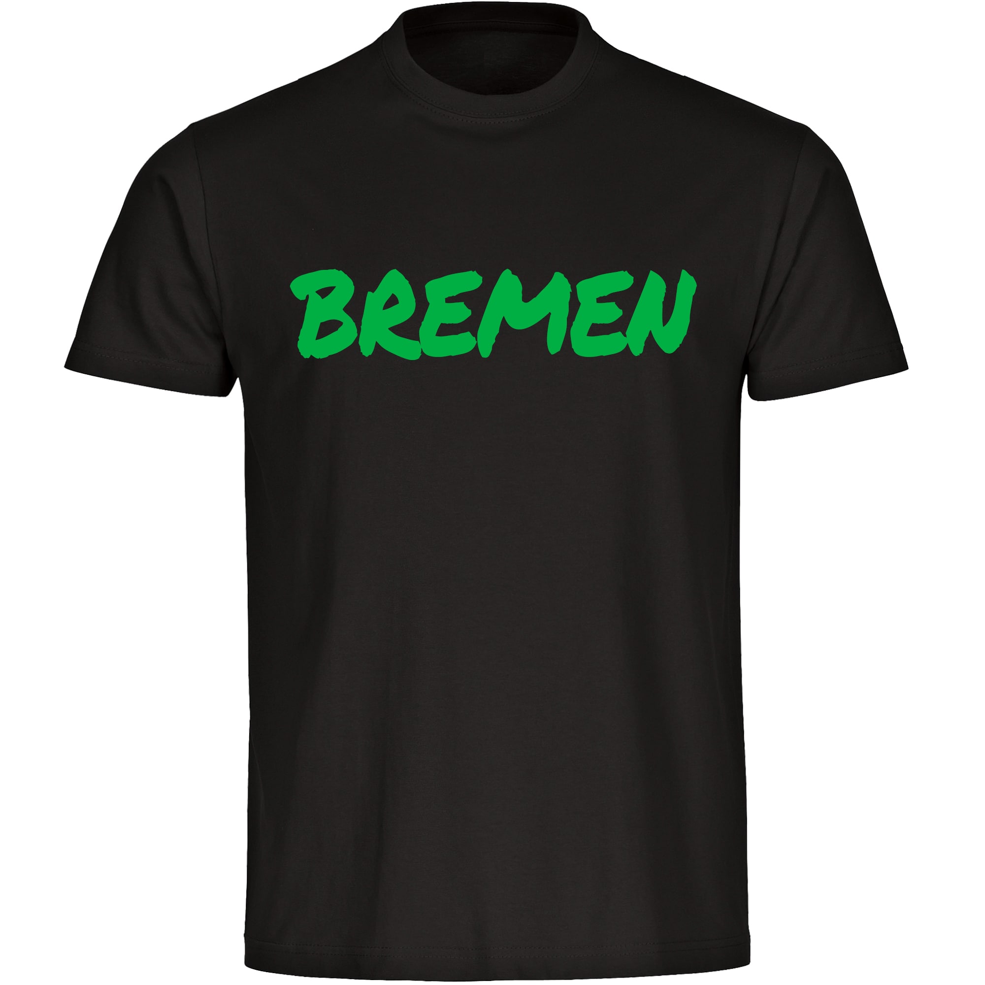 multifanshop Herren T-Shirt - Bremen - Textmarker - Druck gr&uuml;n - M&auml;nner 