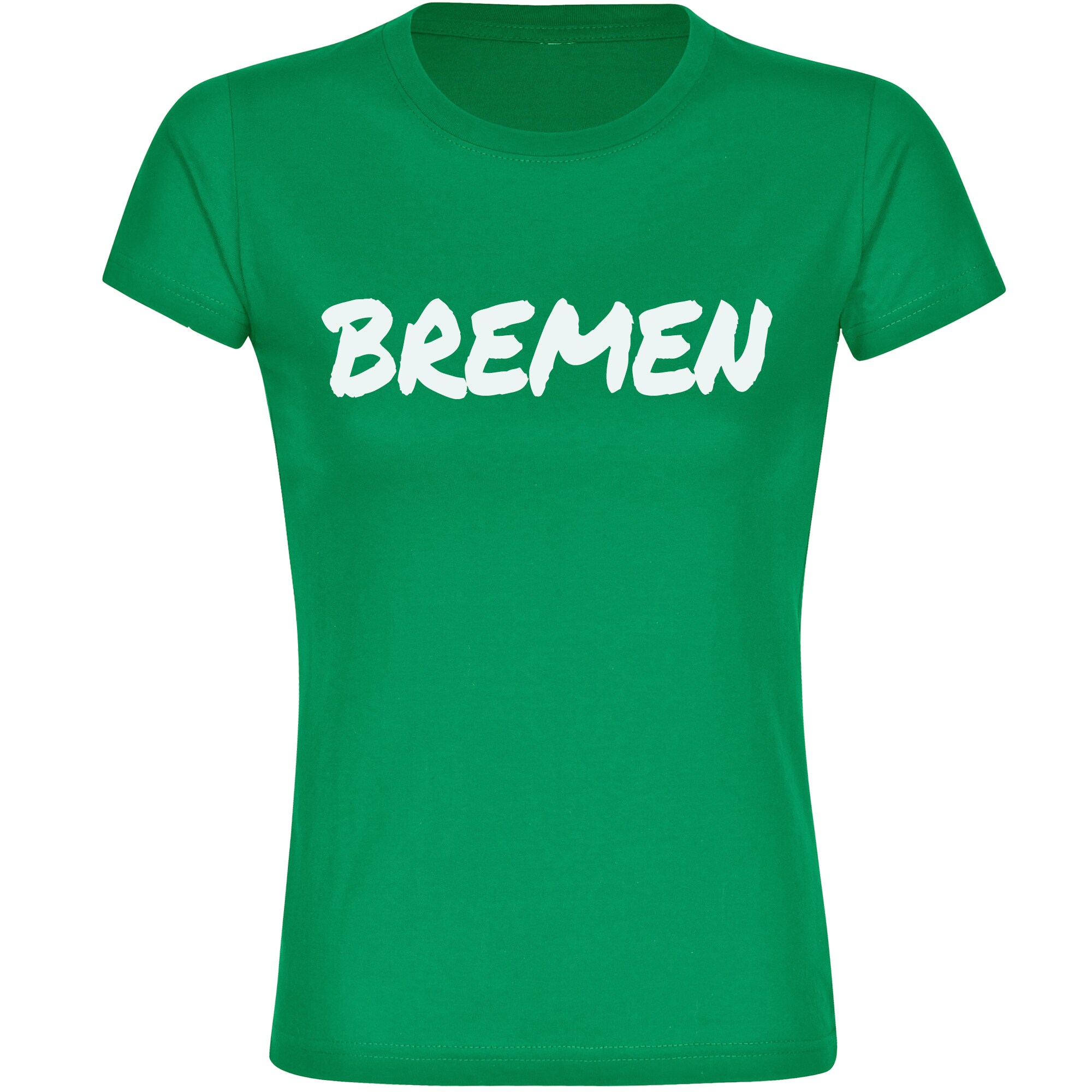 multifanshop Damen T-Shirt - Bremen - Textmarker - Druck wei&szlig; - Frauen 
