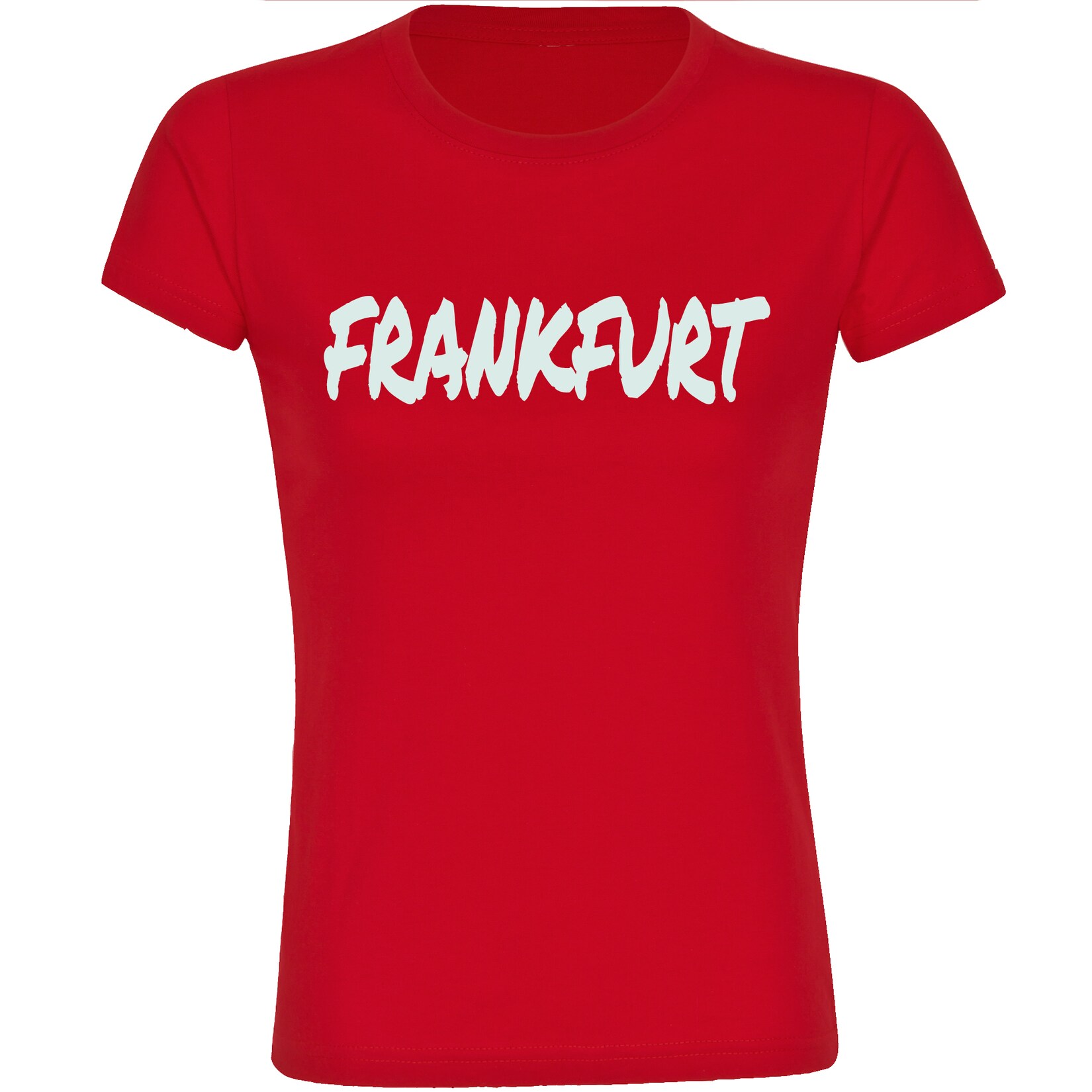Damen T-Shirt - Frankfurt - Textmarker - Druck weiß - Frauen