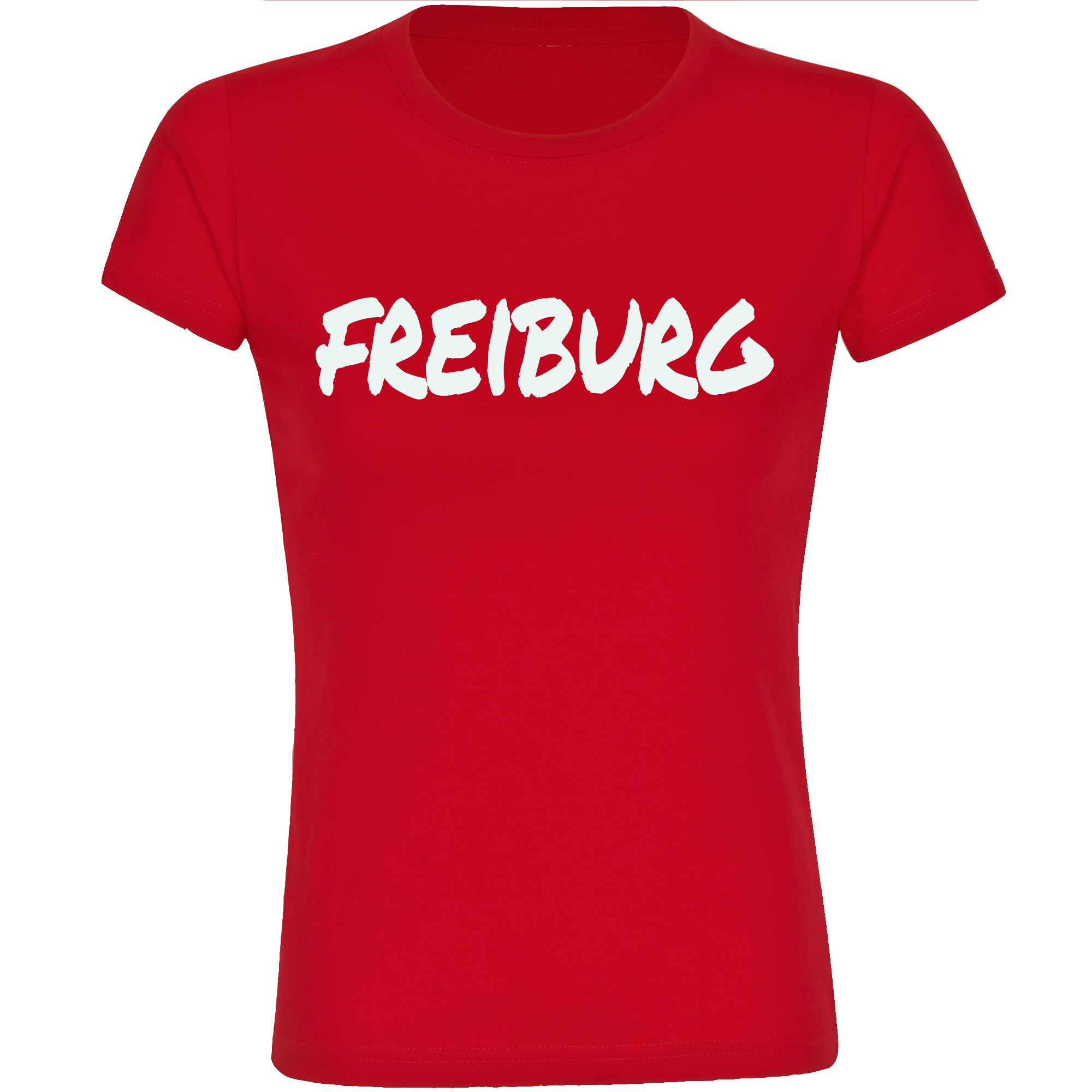 multifanshop Damen T-Shirt - Freiburg - Textmarker - Druck wei&szlig; - Frauen 