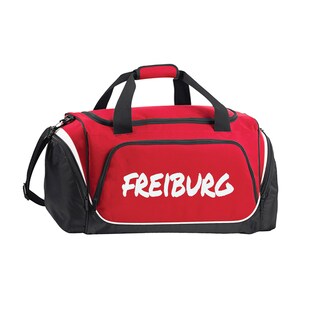 multifanshop Sporttasche - Freiburg - Textmarker - Druck weiß - Tasche 