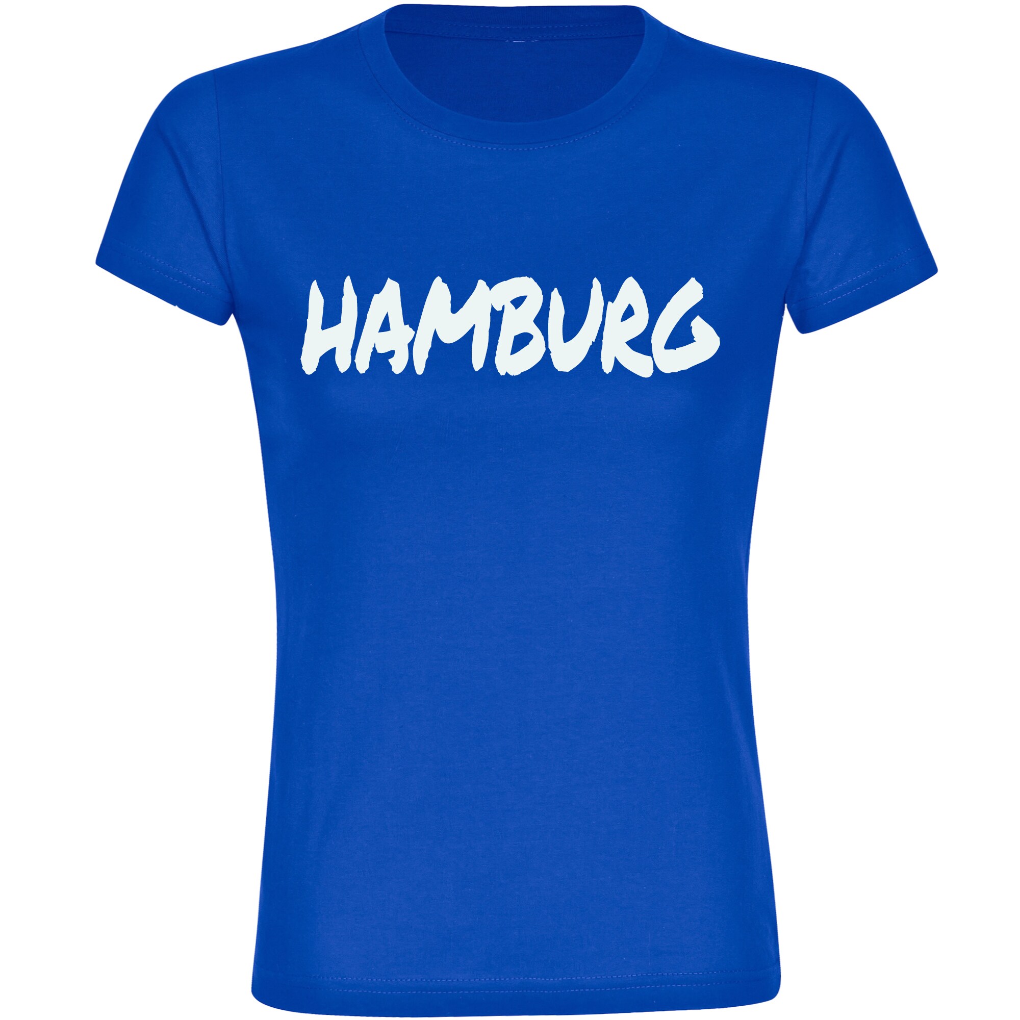 multifanshop Damen T-Shirt - Hamburg - Textmarker - Druck wei&szlig; - Frauen 
