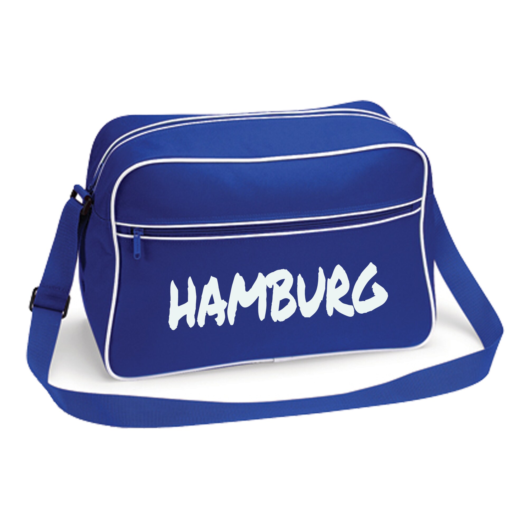 multifanshop Retrotasche - Hamburg - Textmarker - Druck wei&szlig; - Tasche 