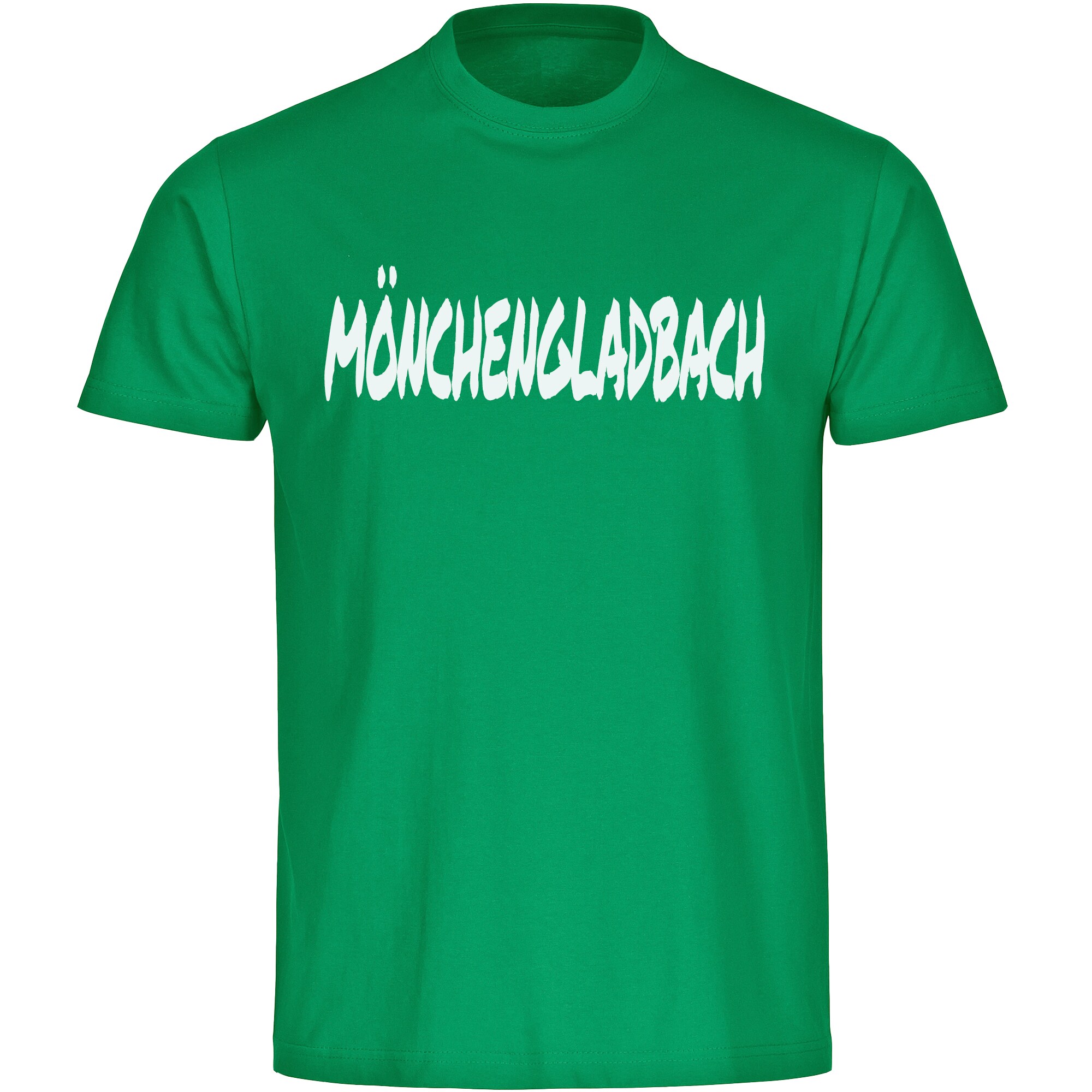 multifanshop Herren T-Shirt - M&ouml;nchengladbach - Textmarker - Druck wei&szlig; - M&auml;nner 