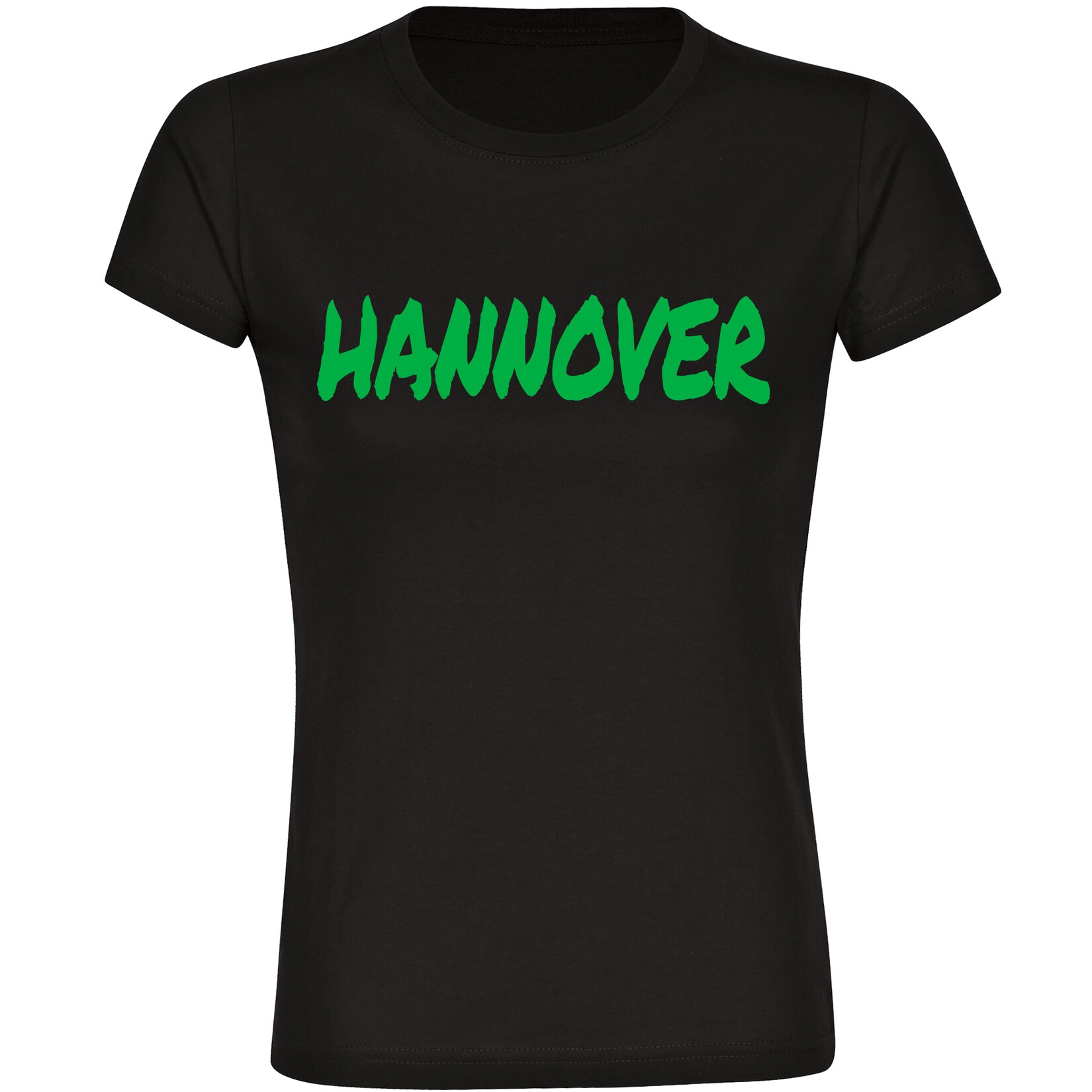 Damen T-Shirt - Hannover - Textmarker - Druck grün - Frauen