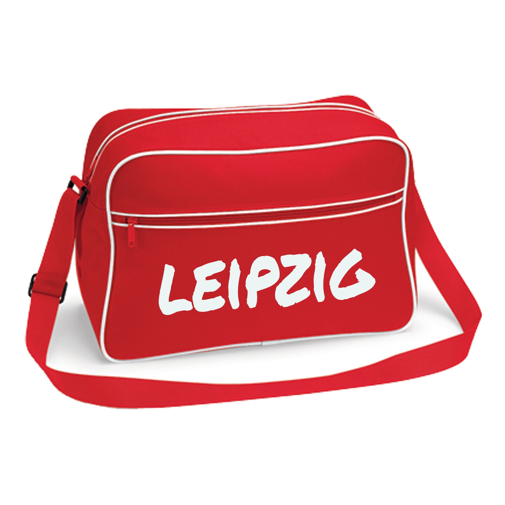 multifanshop Retrotasche - Leipzig - Textmarker - Druck wei&szlig; - Tasche 