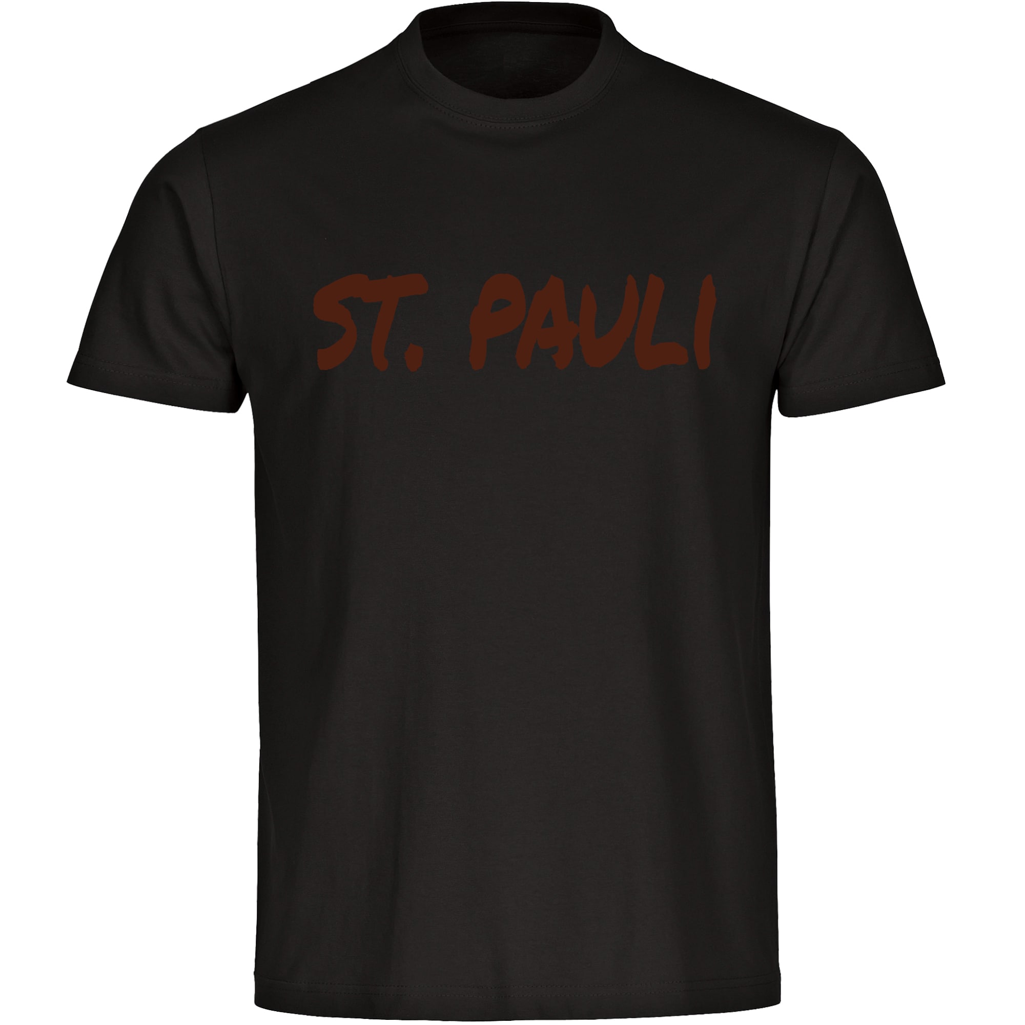 multifanshop Kinder T-Shirt - St. Pauli - Textmarker - Druck braun - Kind 
