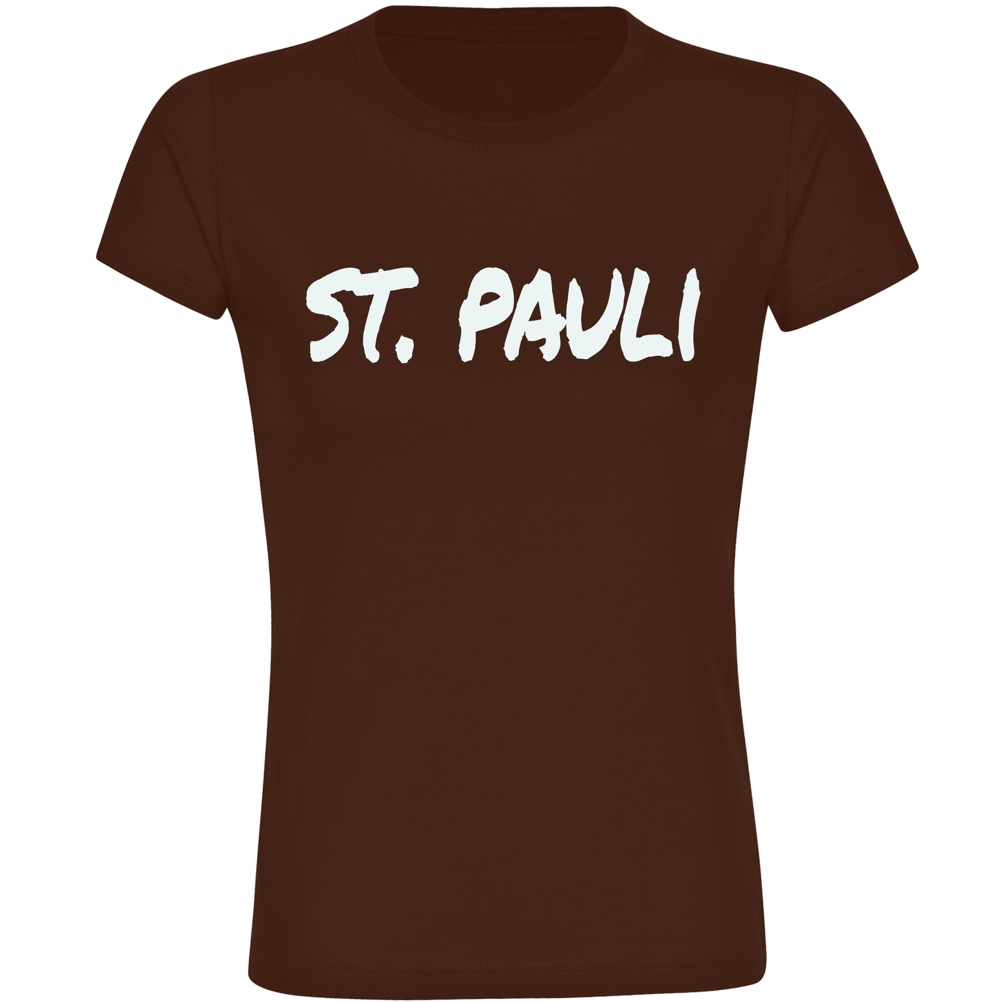 multifanshop Damen T-Shirt - St. Pauli - Textmarker - Druck wei&szlig; - Frauen 