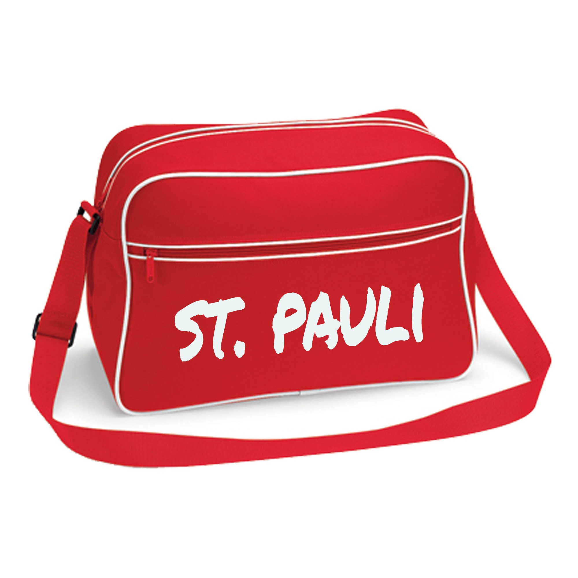 multifanshop Retrotasche - St. Pauli - Textmarker - Druck wei&szlig; - Tasche 