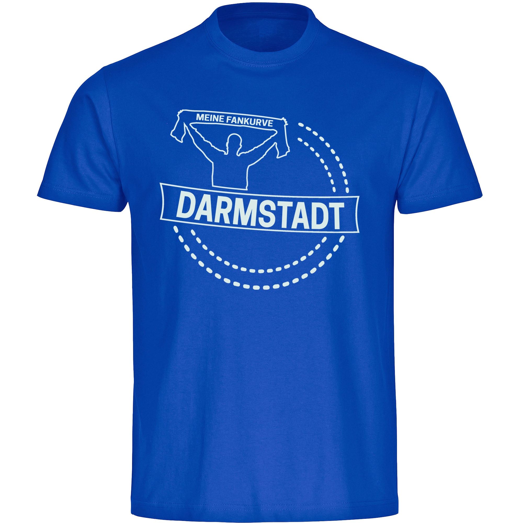 multifanshop Kinder T-Shirt - Darmstadt - Meine Fankurve - Druck wei&szlig; - Kind 