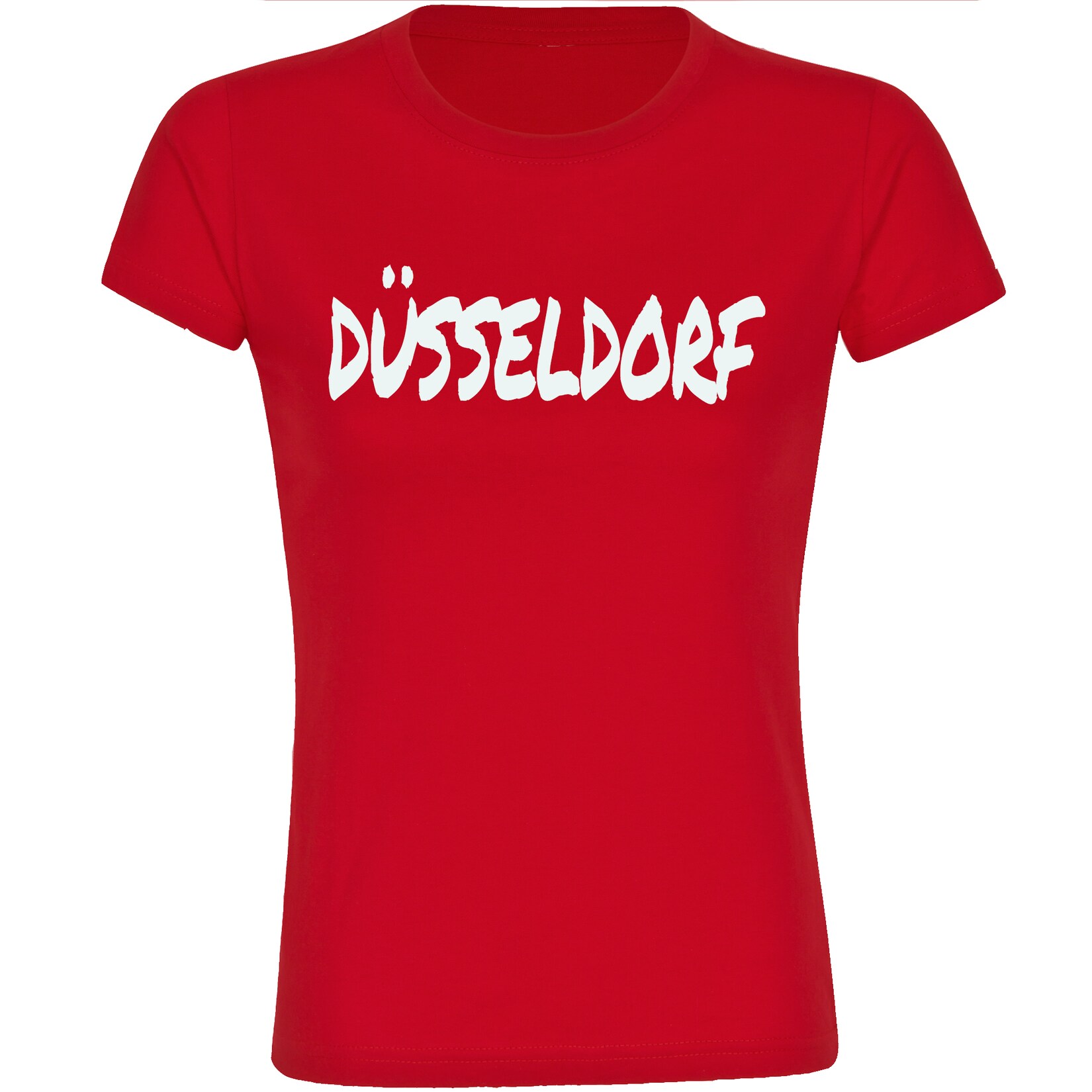 Damen T-Shirt - Düsseldorf - Textmarker - Druck weiß - Frauen