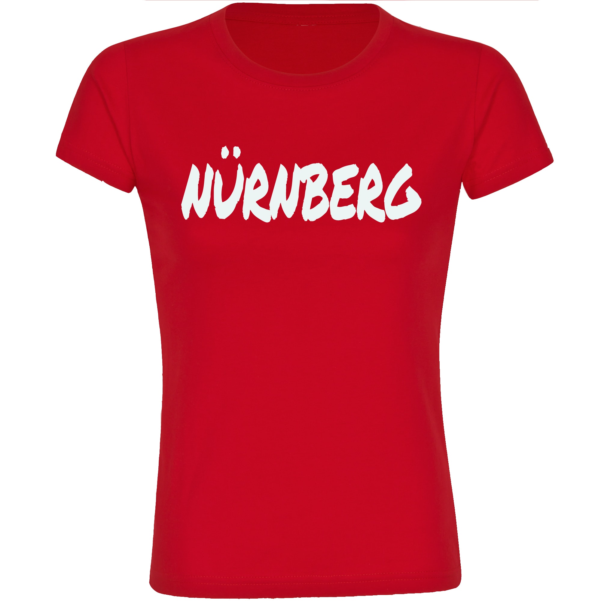 multifanshop Damen T-Shirt - N&uuml;rnberg - Textmarker - Druck wei&szlig; - Frauen 