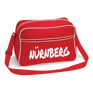 multifanshop Retrotasche - Nürnberg - Textmarker - Druck weiß - Tasche 