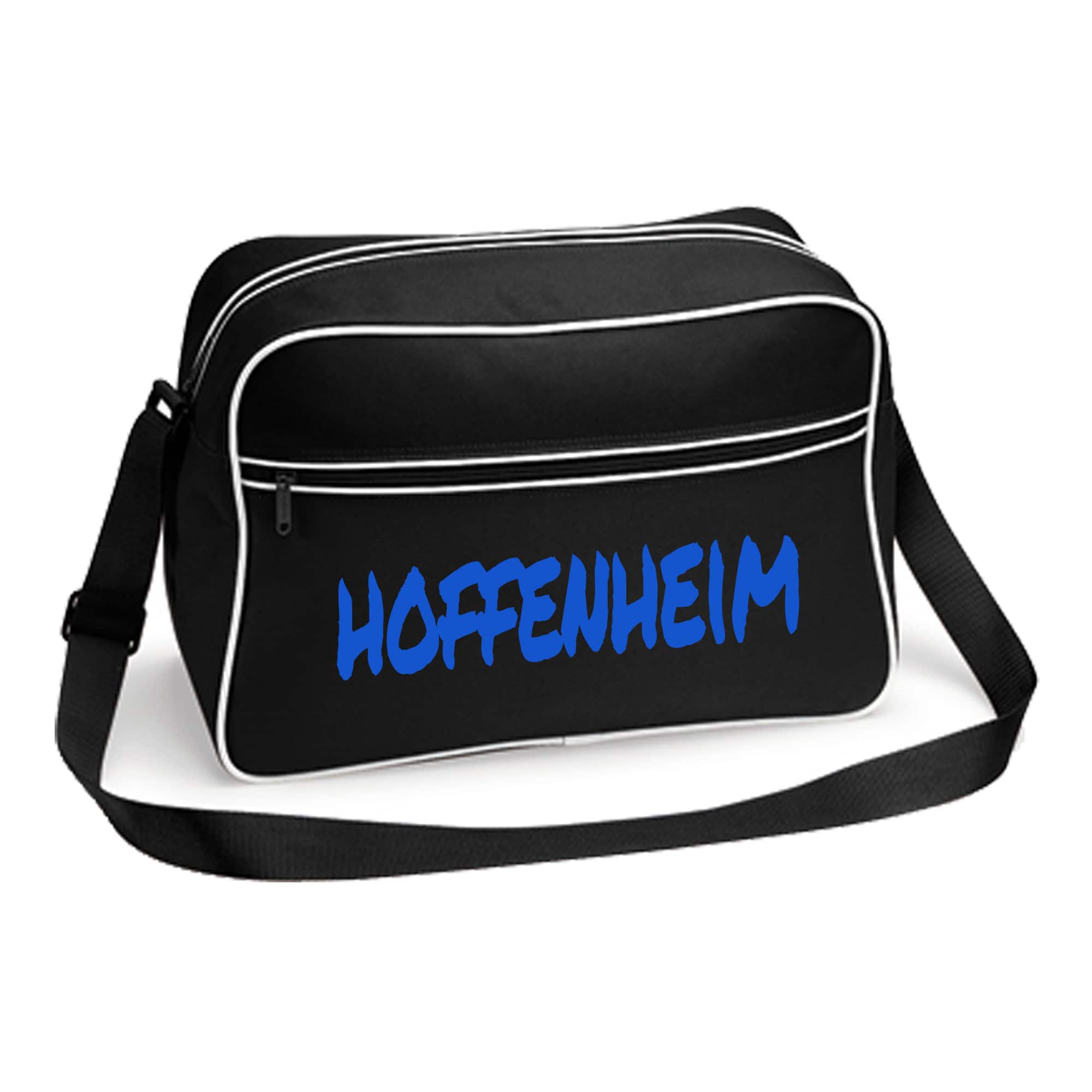 multifanshop Retrotasche - Hoffenheim - Textmarker - Druck blau - Tasche 