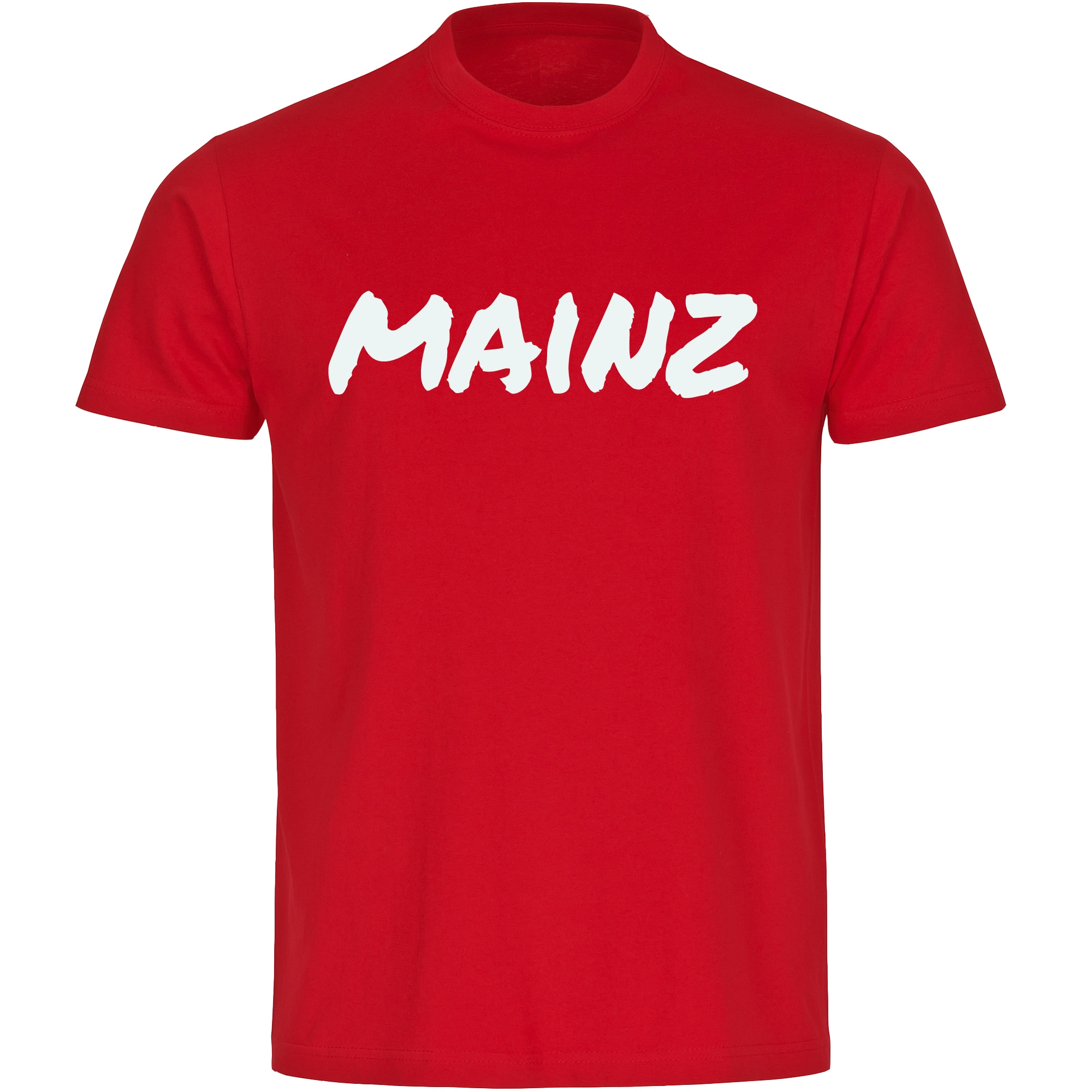 multifanshop Herren T-Shirt - Mainz - Textmarker - Druck wei&szlig; - M&auml;nner 