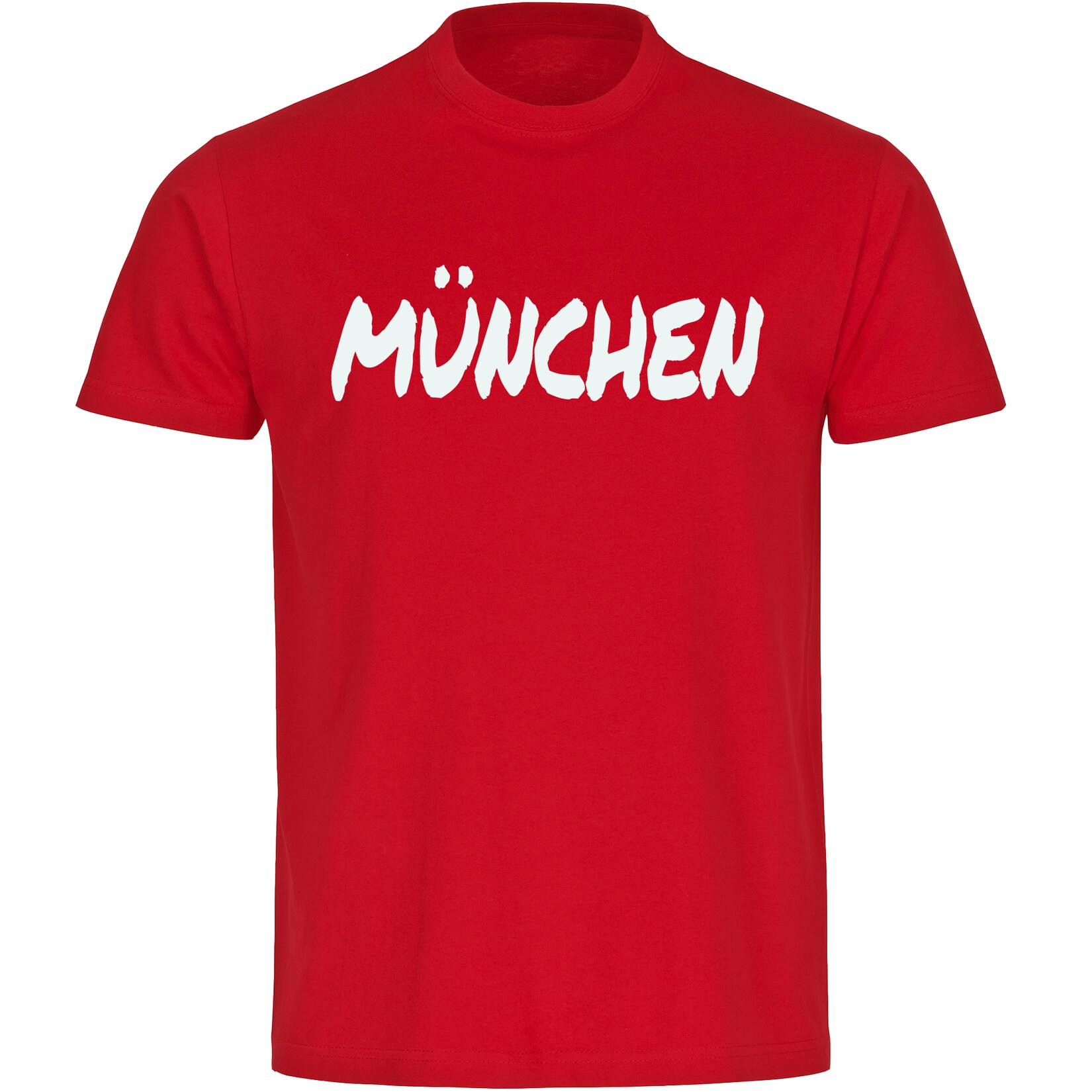 Kinder T-Shirt - München rot - Textmarker - Druck weiß - Kind