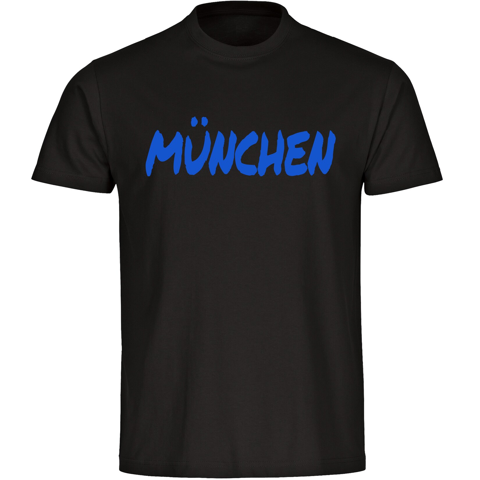 Herren T-Shirt - München blau - Textmarker - Druck blau - Männer