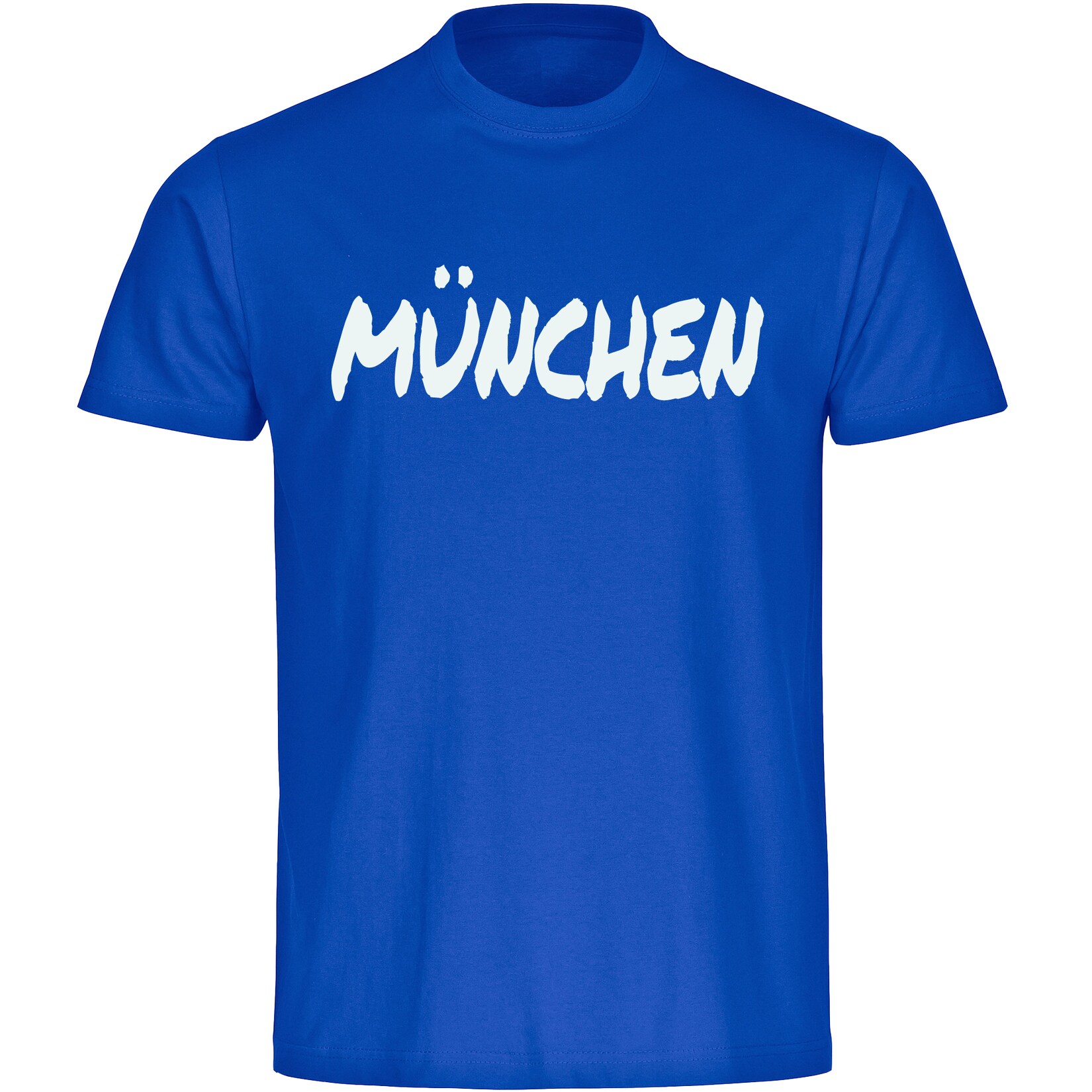 Kinder T-Shirt - München blau - Textmarker - Druck weiß - Kind