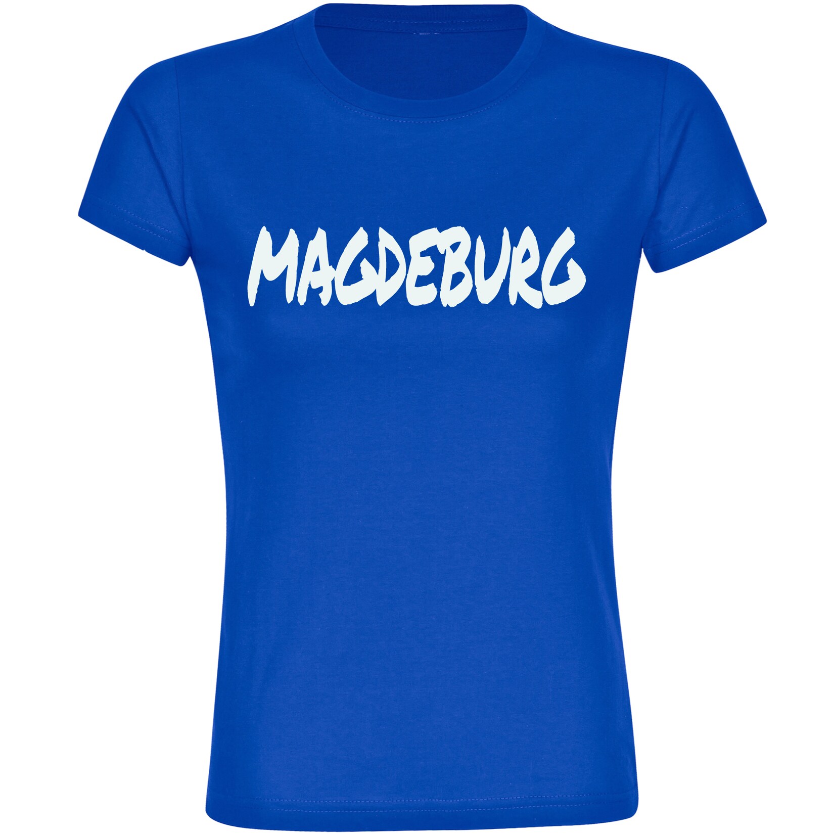 Damen T-Shirt - Magdeburg - Textmarker - Druck weiß - Frauen