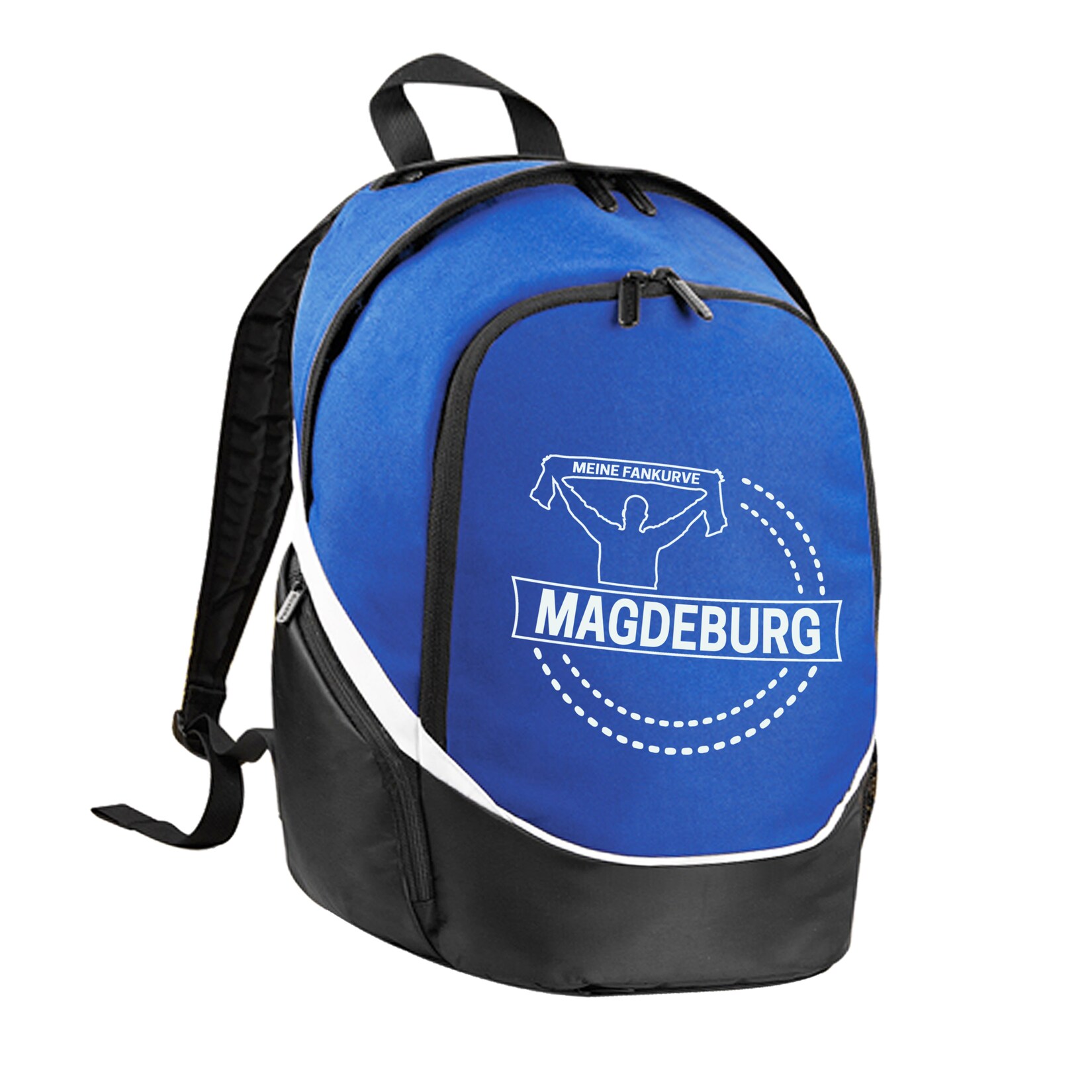Rucksack - Magdeburg - Meine Fankurve - Druck weiß - Tasche