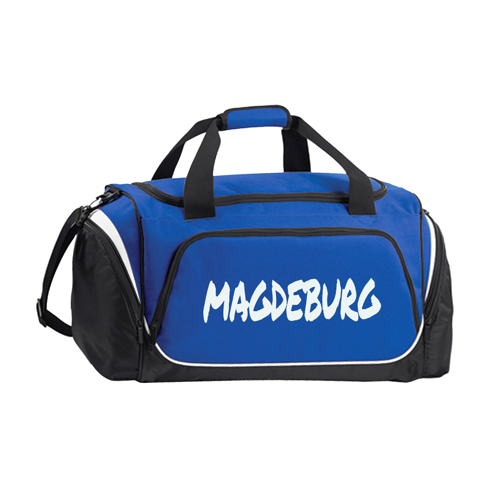 Sporttasche - Magdeburg - Textmarker - Druck weiß - Tasche