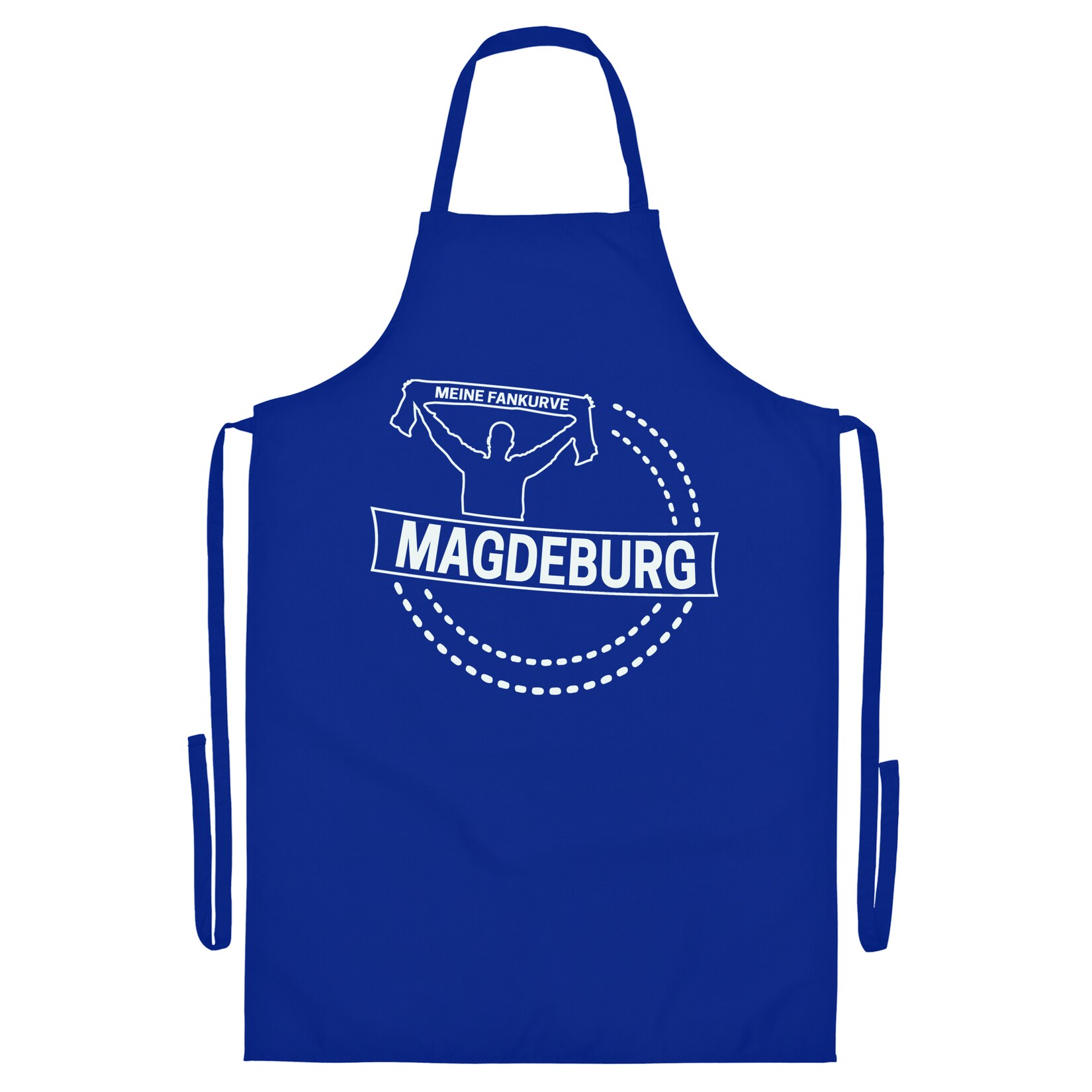 Grillschürze - Magdeburg - Meine Fankurve - Druck weiß - Schürze