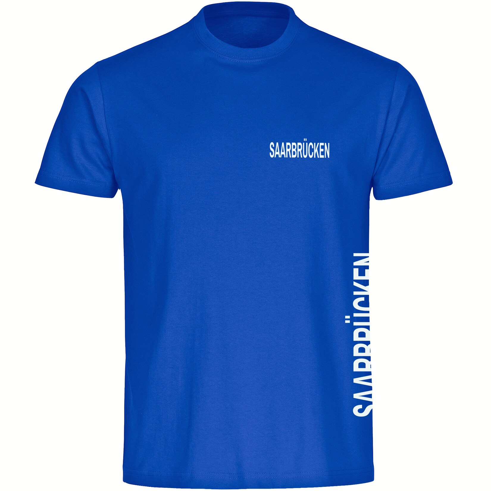 Kinder T-Shirt - Saarbrücken - Brust & Seite - Druck weiß - Kind