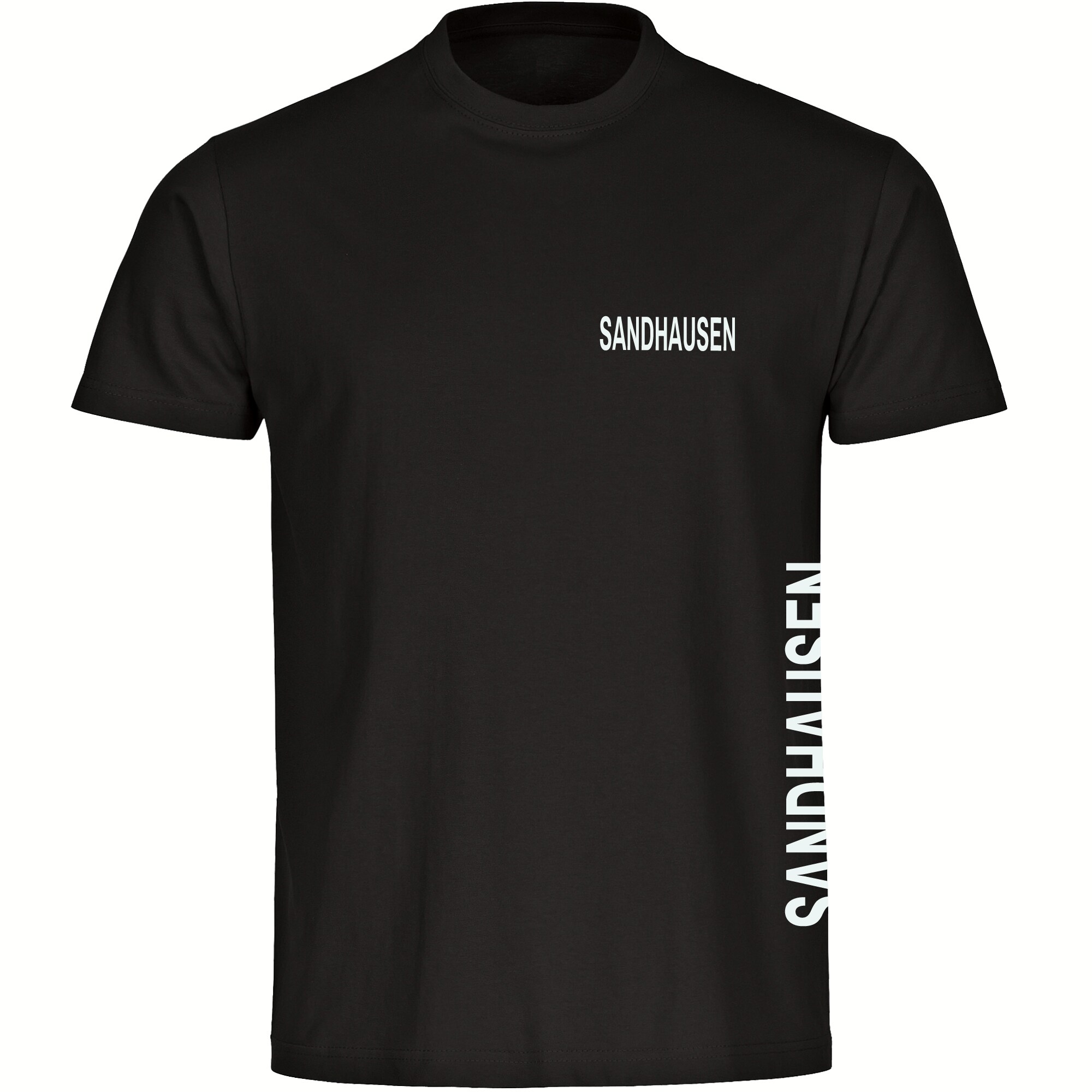 multifanshop Kinder T-Shirt - Sandhausen - Brust & Seite - Druck wei&szlig; - Kind 