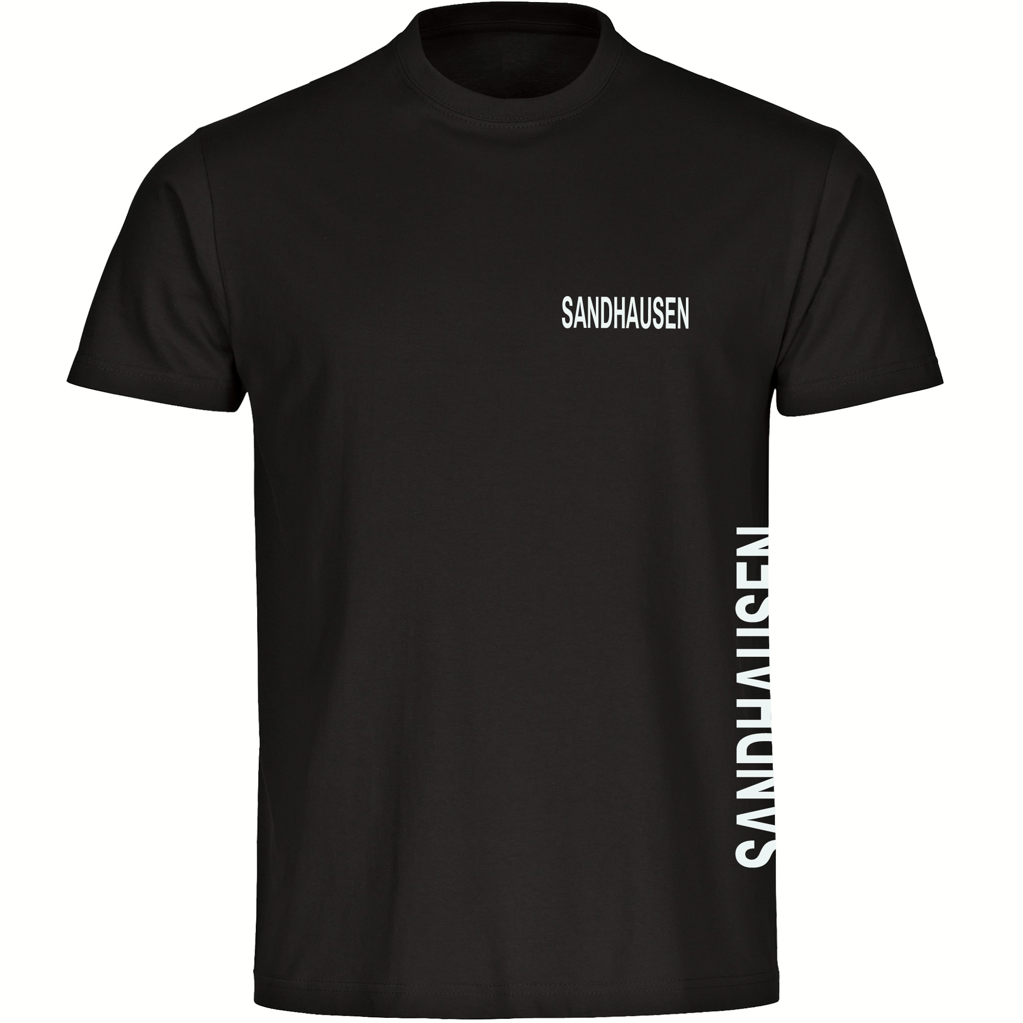multifanshop Kinder T-Shirt - Sandhausen - Brust & Seite - Druck wei&szlig; - Kind 