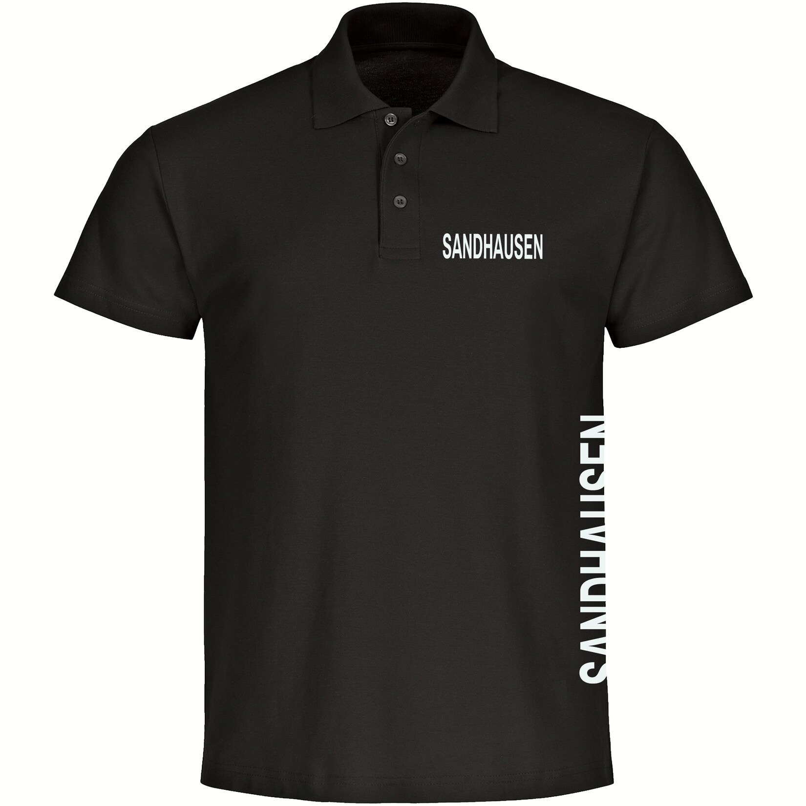 Poloshirt - Sandhausen - Brust & Seite - Druck weiß - Polo