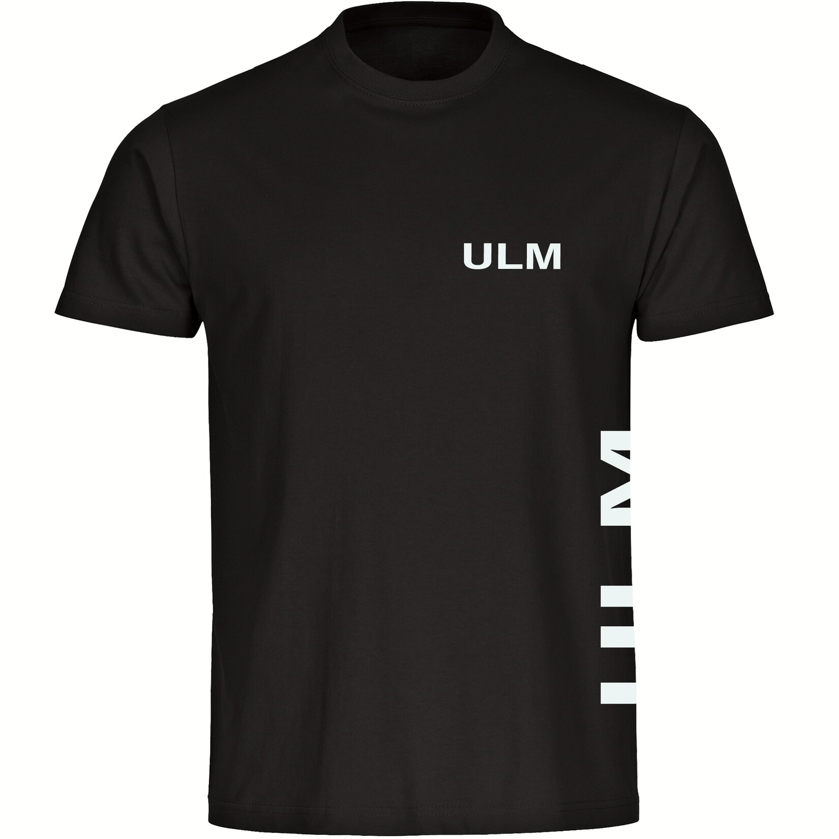 Kinder T-Shirt - Ulm - Brust & Seite - Druck weiß - Kind