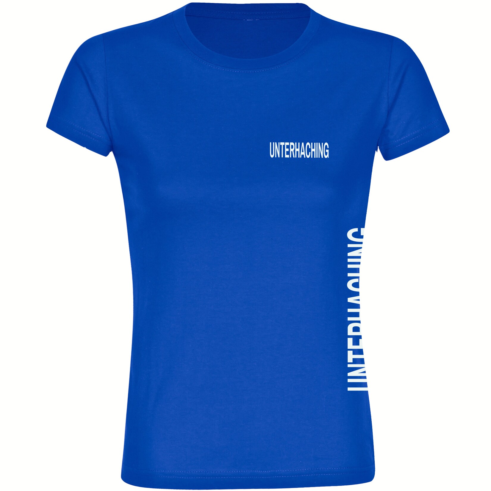 Damen T-Shirt - Unterhaching - Brust & Seite - Druck weiß - Frauen