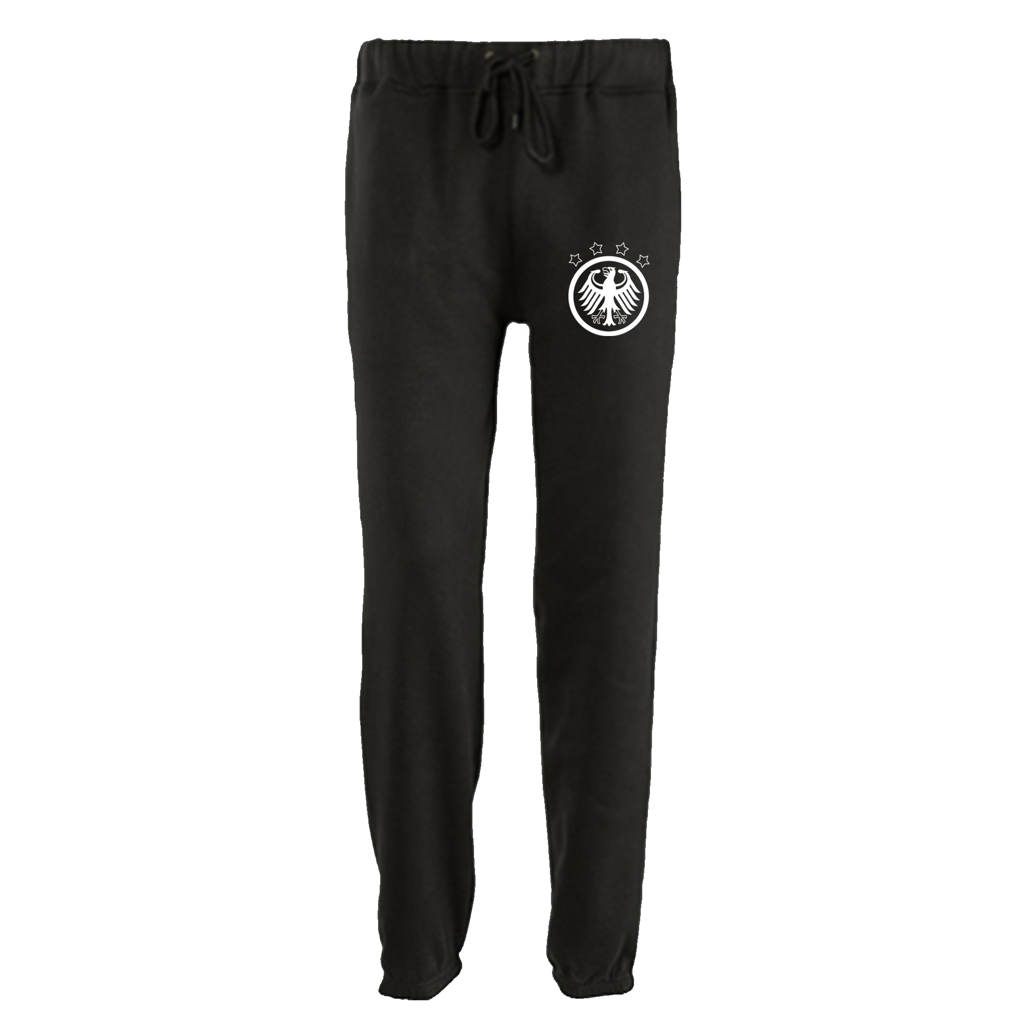 multifanshop Jogginghose - Deutschland - Adler Retro - Druck wei&szlig; - Trainingshose 