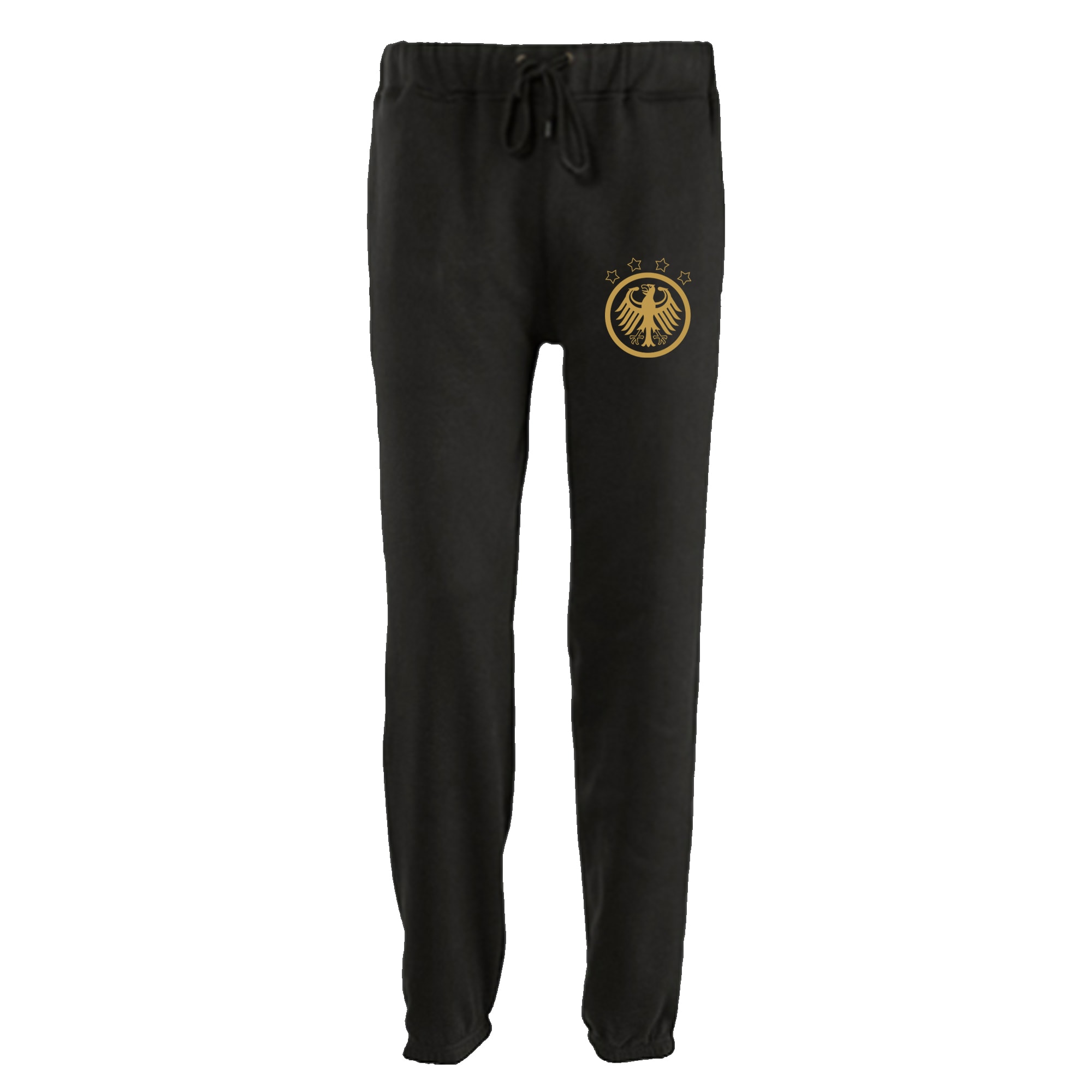 multifanshop Jogginghose - Deutschland - Adler Retro Gold - Druck gold metallic - Trainingshose 