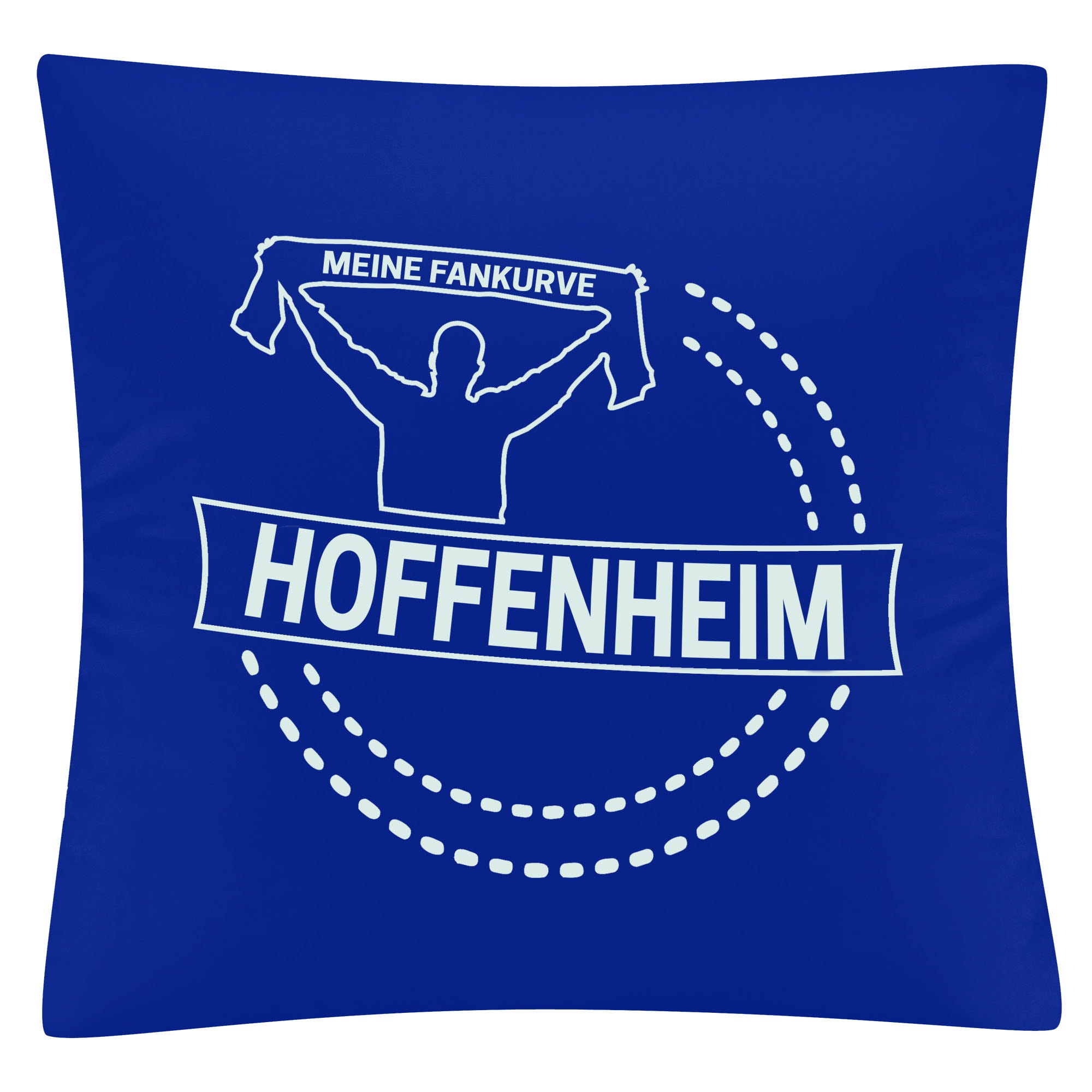 multifanshop Kissenbezug - Hoffenheim - Meine Fankurve - Druck wei&szlig; - Kissen 