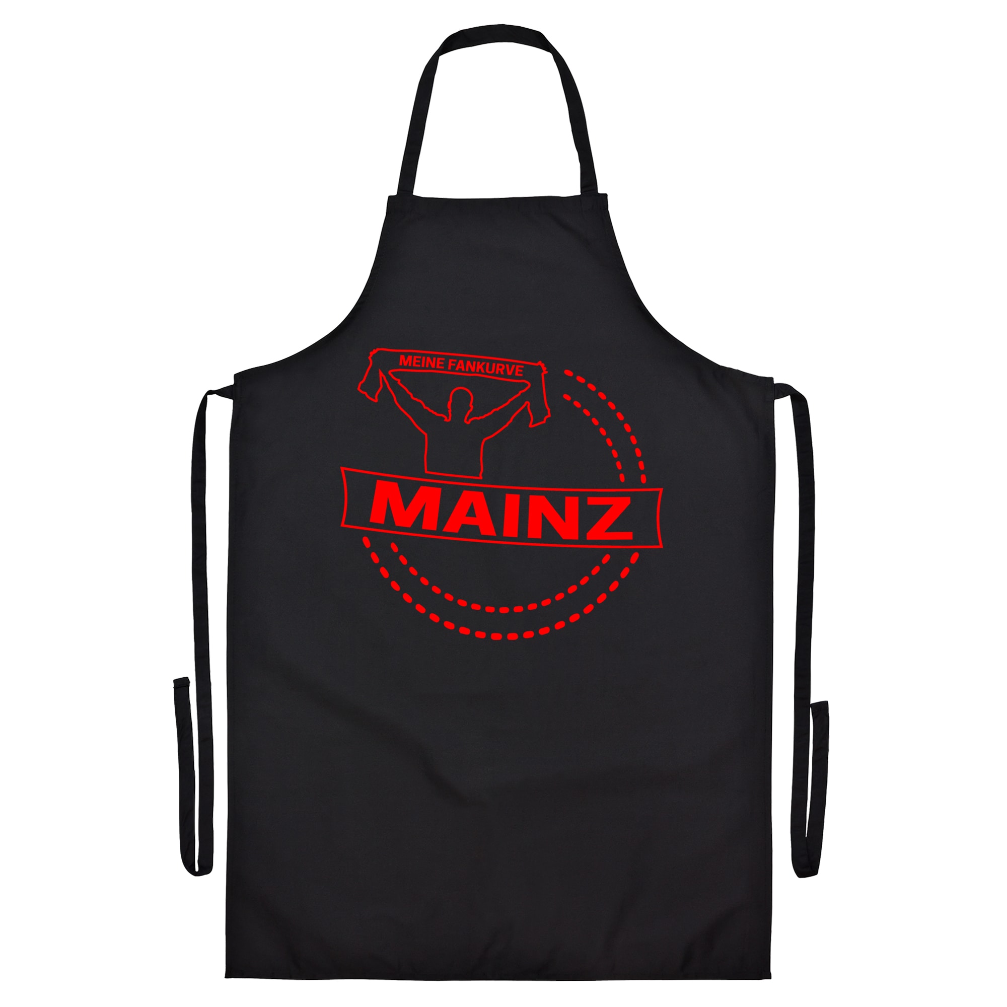 multifanshop Grillsch&uuml;rze - Mainz - Meine Fankurve - Druck rot - Sch&uuml;rze 