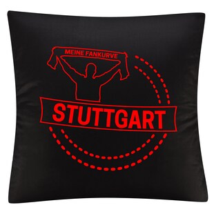 multifanshop Kissenbezug - Stuttgart - Meine Fankurve - Druck rot - Kissen 