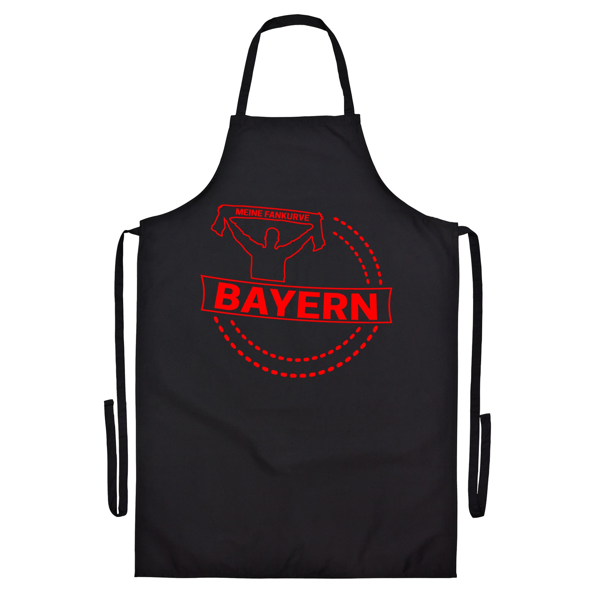 multifanshop Grillsch&uuml;rze - Bayern - Meine Fankurve - Druck rot - Sch&uuml;rze 