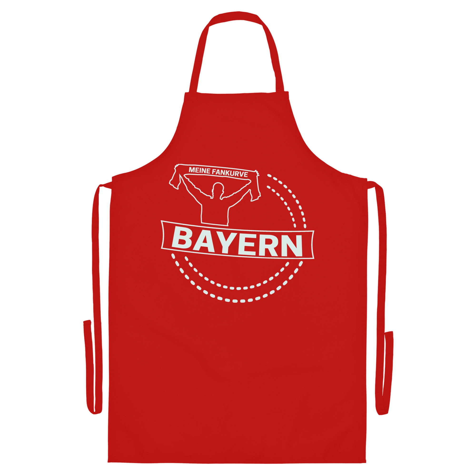 multifanshop Grillsch&uuml;rze - Bayern - Meine Fankurve - Druck wei&szlig; - Sch&uuml;rze 