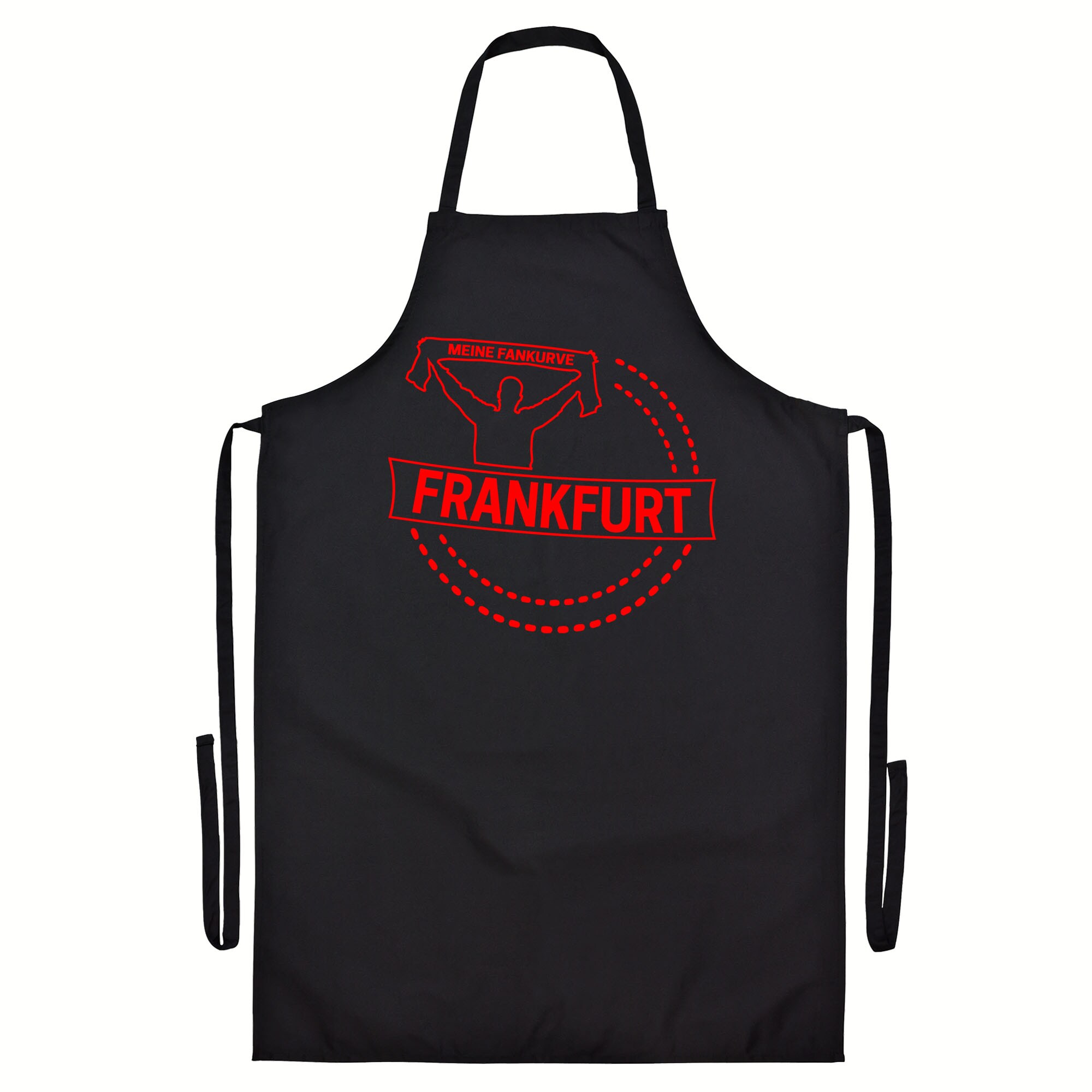 multifanshop Grillsch&uuml;rze - Frankfurt - Meine Fankurve - Druck rot - Sch&uuml;rze 