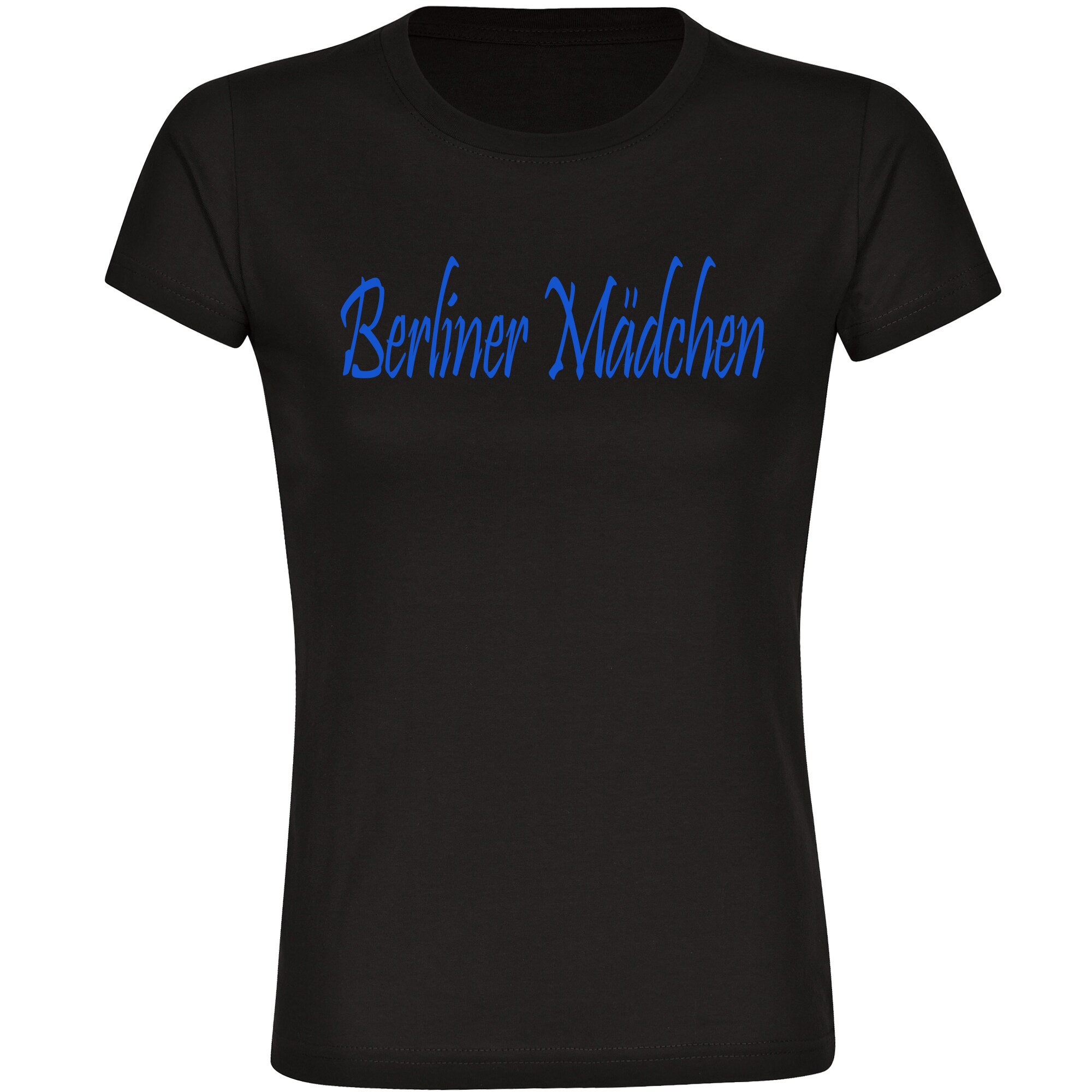 multifanshop Damen T-Shirt - Berlin blau - Berliner M&auml;dchen - Druck blau - Frauen 