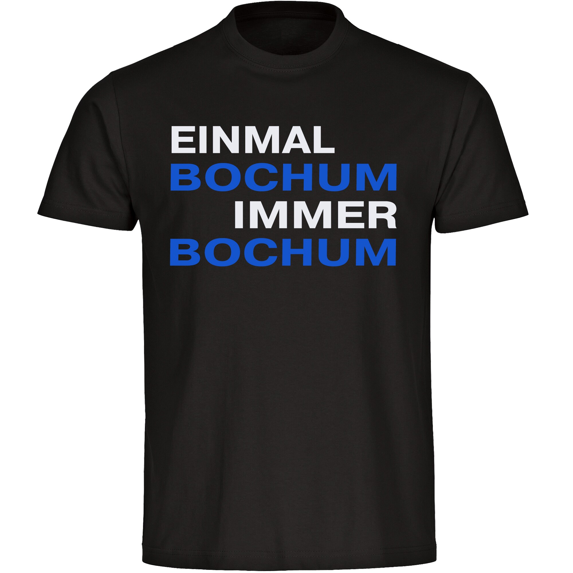 multifanshop Kinder T-Shirt - Bochum - Einmal Immer - Druck blau - Kind 