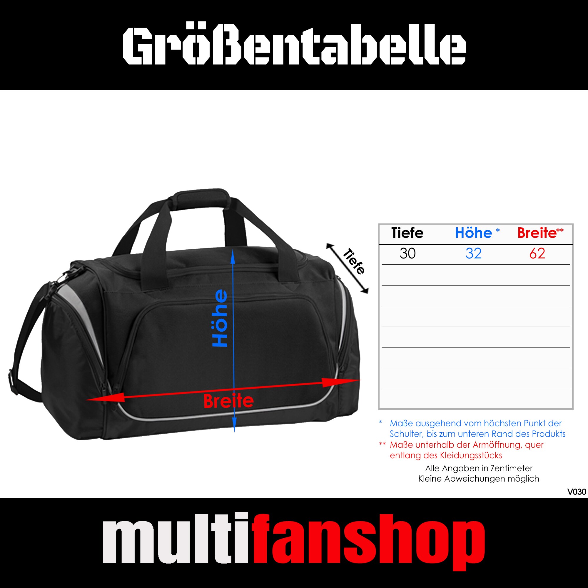 multifanshop Sporttasche - Bochum - Herzschlag - Druck blau - Tasche 