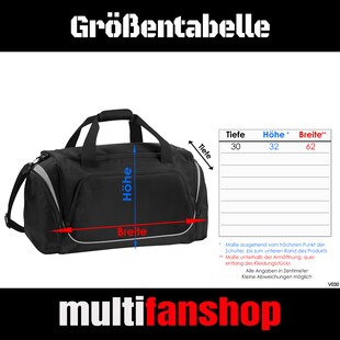 multifanshop Sporttasche - Bochum - Meine Fankurve - Druck weiß - Tasche 