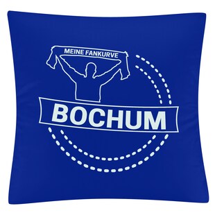 multifanshop Kissenbezug - Bochum - Meine Fankurve - Druck weiß - Kissen 