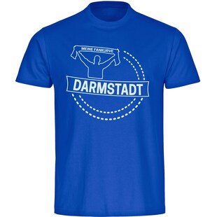 multifanshop Herren T-Shirt - Darmstadt - Meine Fankurve - Druck weiß - Männer 