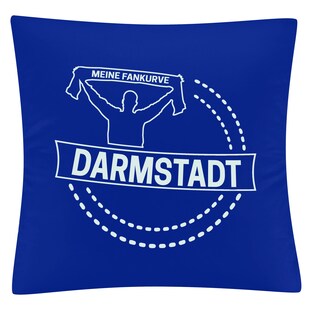 multifanshop Kissenbezug - Darmstadt - Meine Fankurve - Druck weiß - Kissen 